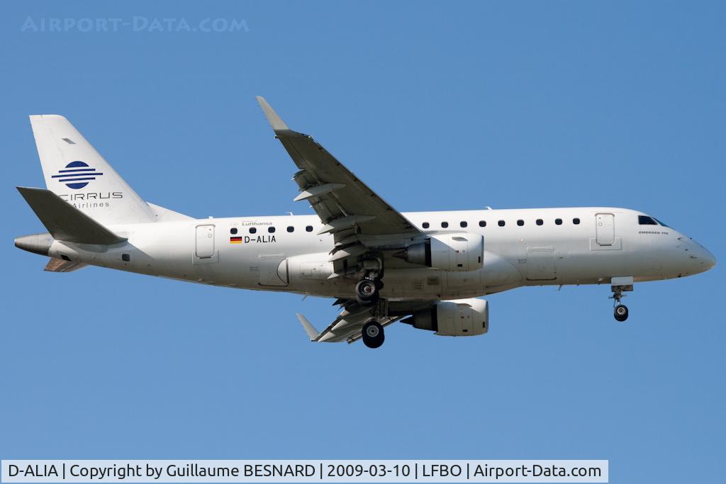 D-ALIA, 2002 Embraer 170LR (ERJ-170-100LR) C/N 17000006, Landing 32L