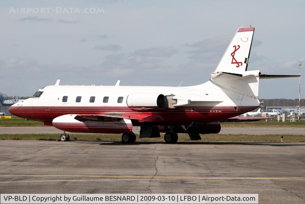 VP-BLD, 1968 Lockheed L-1329 JetStar 731 C/N 5117, Old airframe stored in Toulouse. Will probably never fly again.