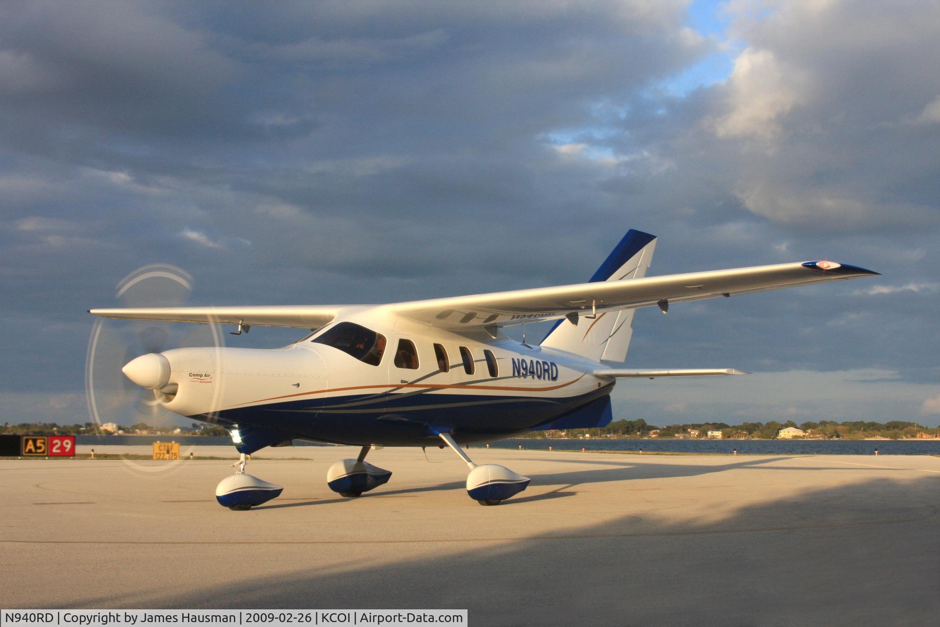 N940RD, 2008 X Nine Llc CA-9 C/N 0805901, Comp Air 9 at dusk