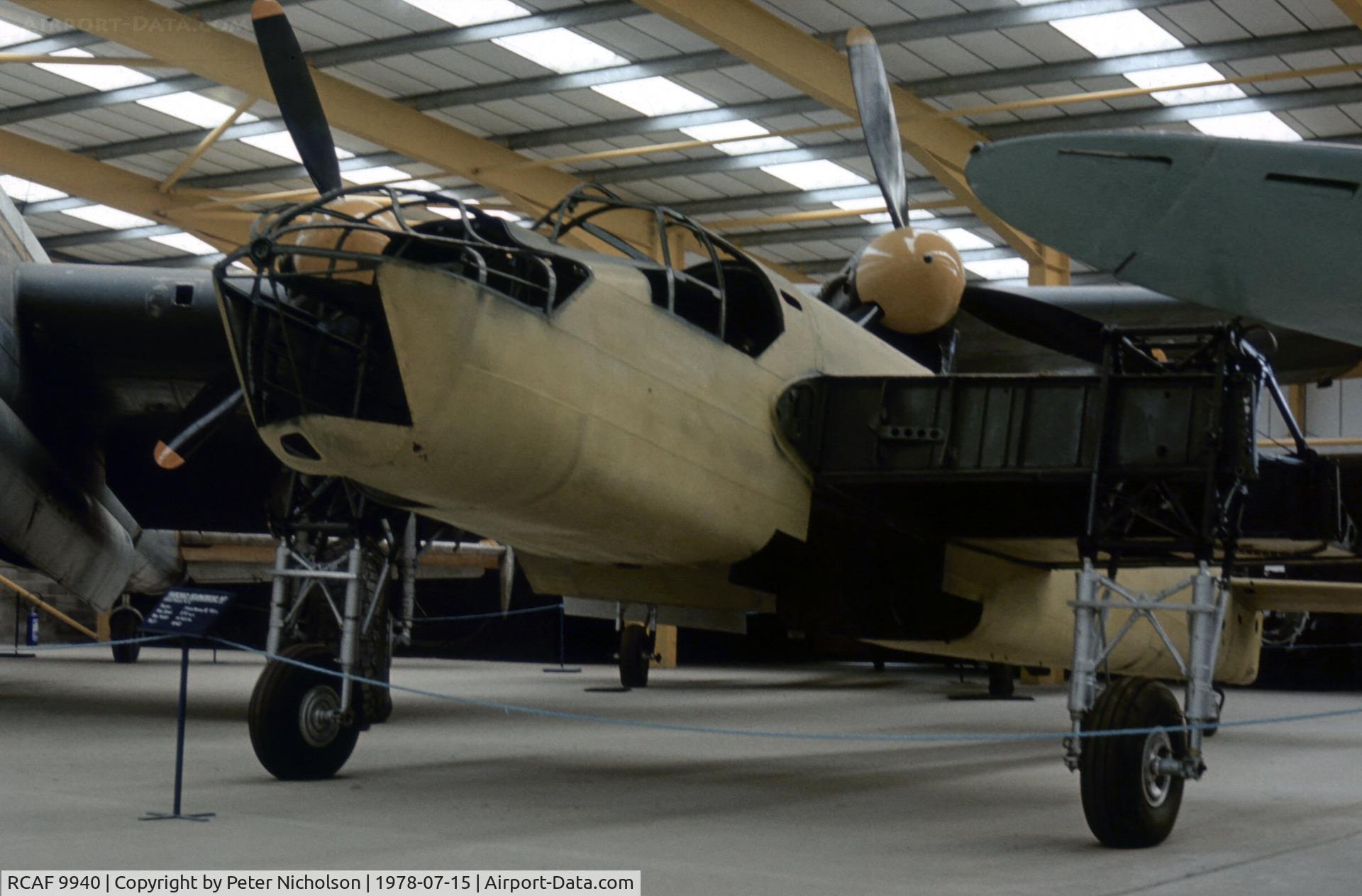 RCAF 9940, Fairchild Bolingbroke Mk.IVT C/N 962, After arrival at the Strathallan Collection in December 1972, this Canadian-built Bristol Blenheim Mk.IV underwent restoration and was seen at the 1978 Open Day. It is currently with the Scottish Museum of Flight with wings of RCAF 9059 attached.