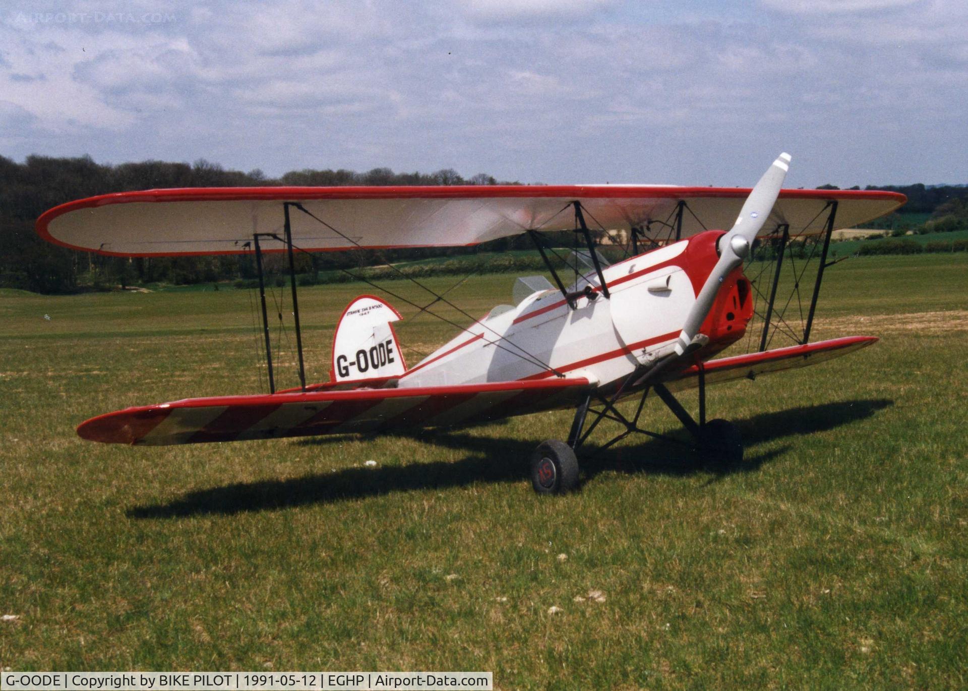 G-OODE, 1947 Stampe-Vertongen SV-4C C/N 500, PARKED IN THE SUN