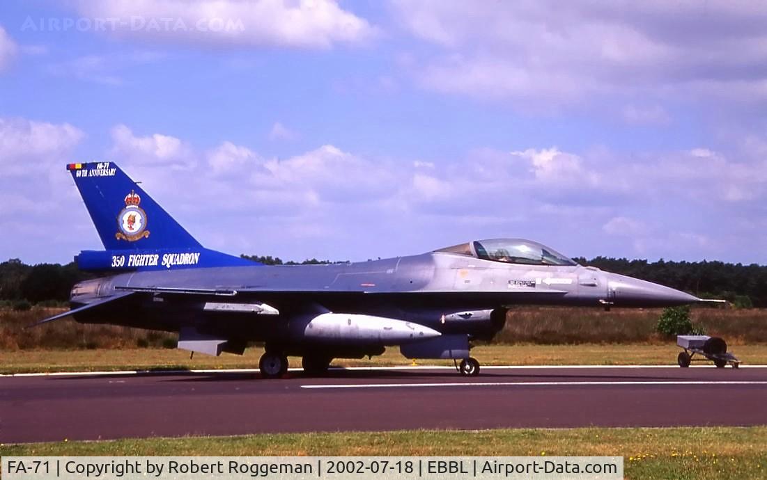 FA-71, SABCA F-16AM Fighting Falcon C/N 6H-71, F-16AM 60 Years 350 Squadron Belgian Air Force