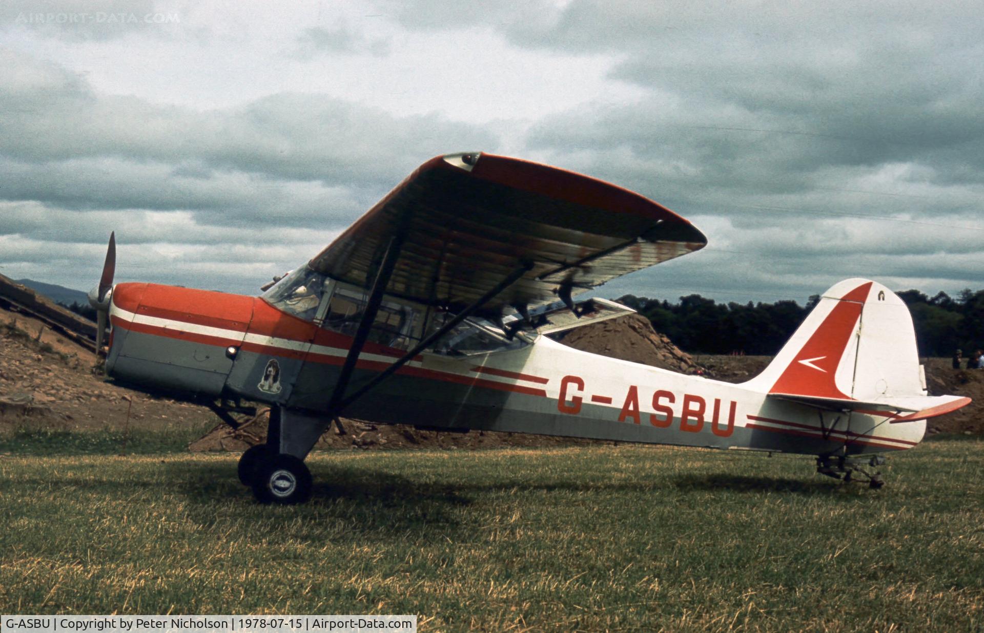 G-ASBU, 1962 Beagle A-61 Terrier 2 C/N B.613, This Terrier was a visitor to the 1978 Strathallan Open Day.
