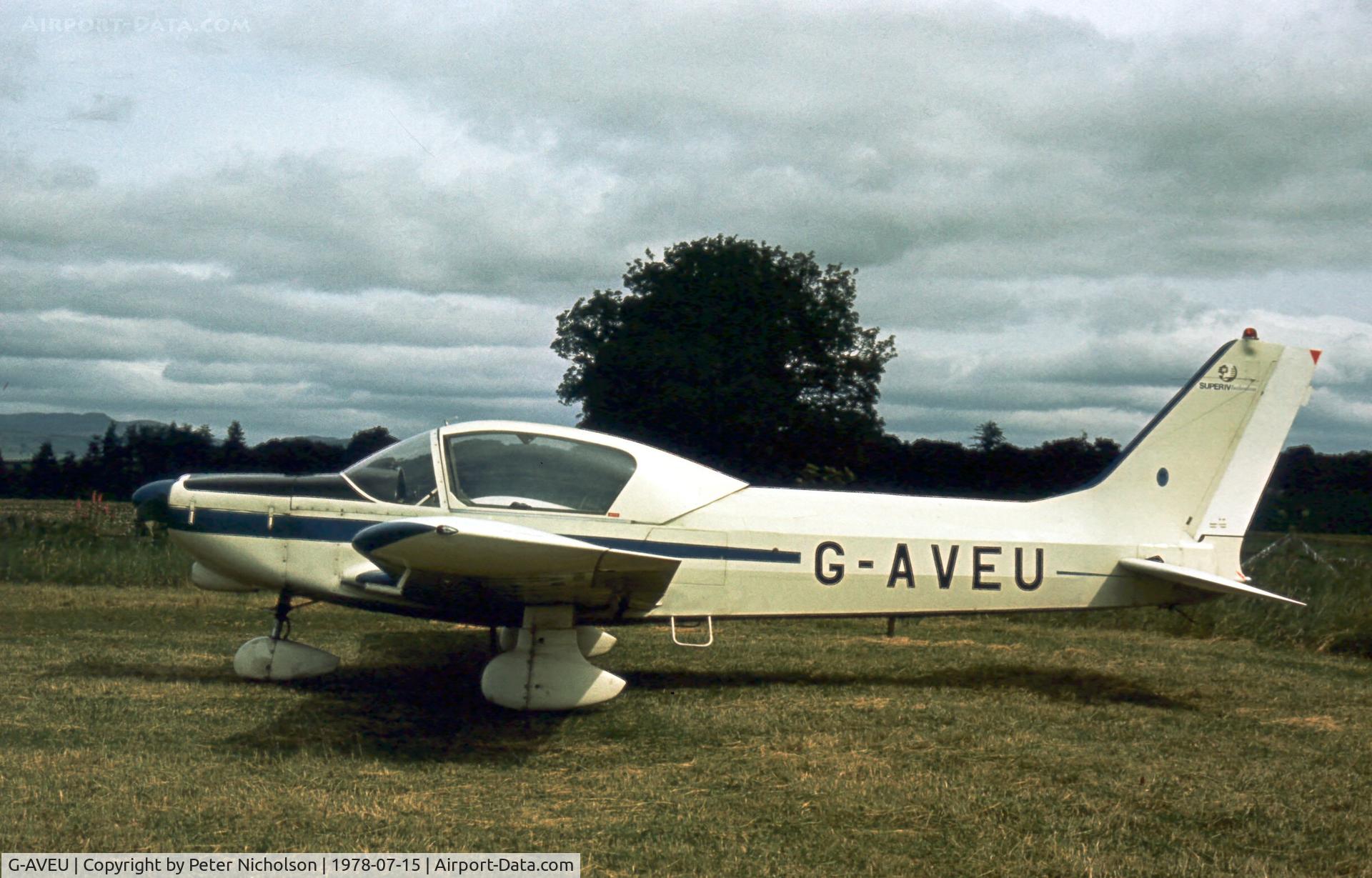 G-AVEU, 1967 Wassmer WA-41 Baladou C/N 136, This Baladou was a visitor to the 1978 Strathallan Open Day.