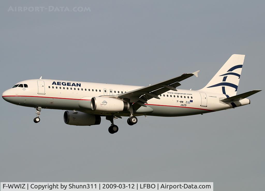 F-WWIZ, 2009 Airbus A320-232 C/N 3829, C/n 3829 - To be SX-DVX