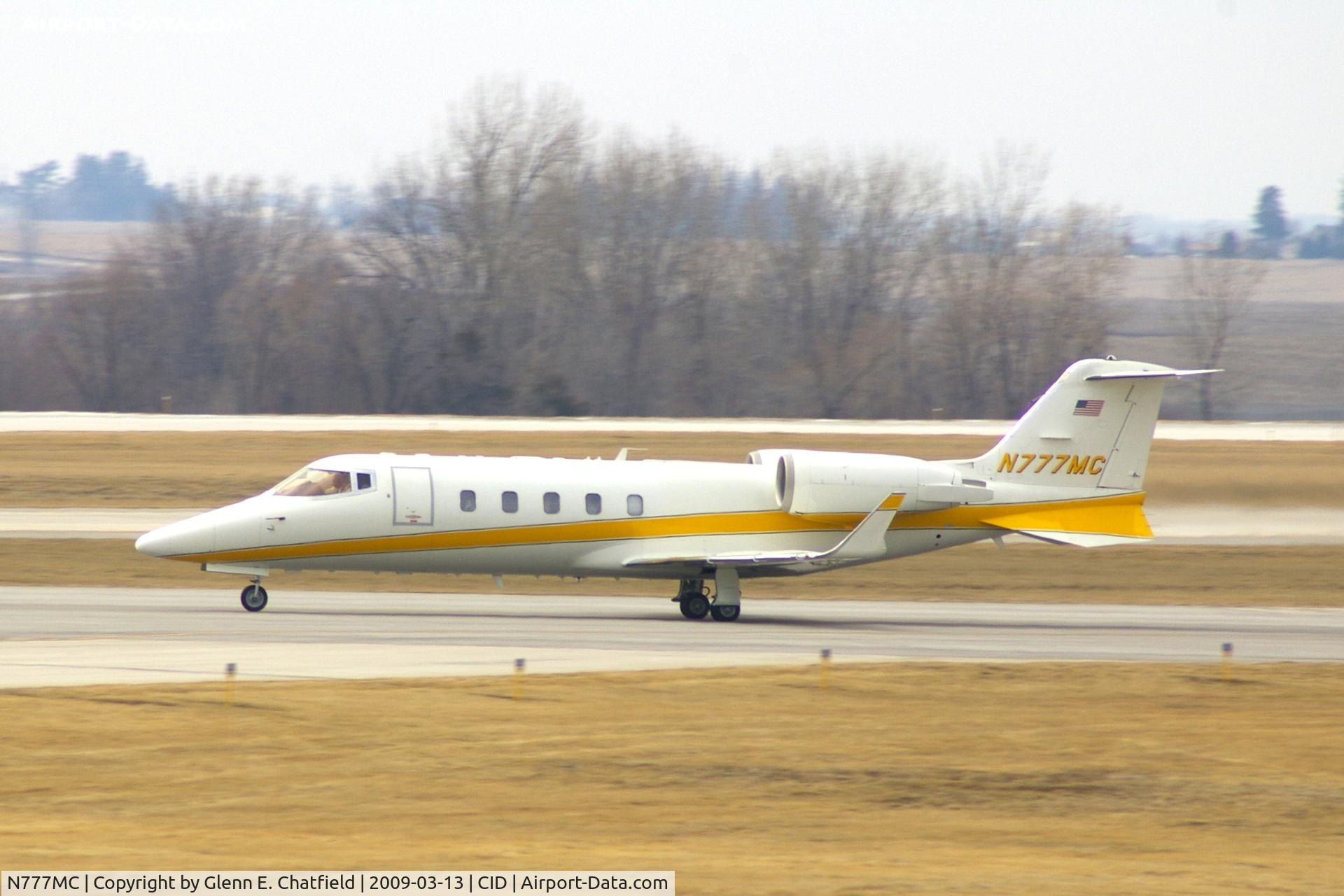 N777MC, 2000 Learjet Inc 60 C/N 180, Departing runway 13