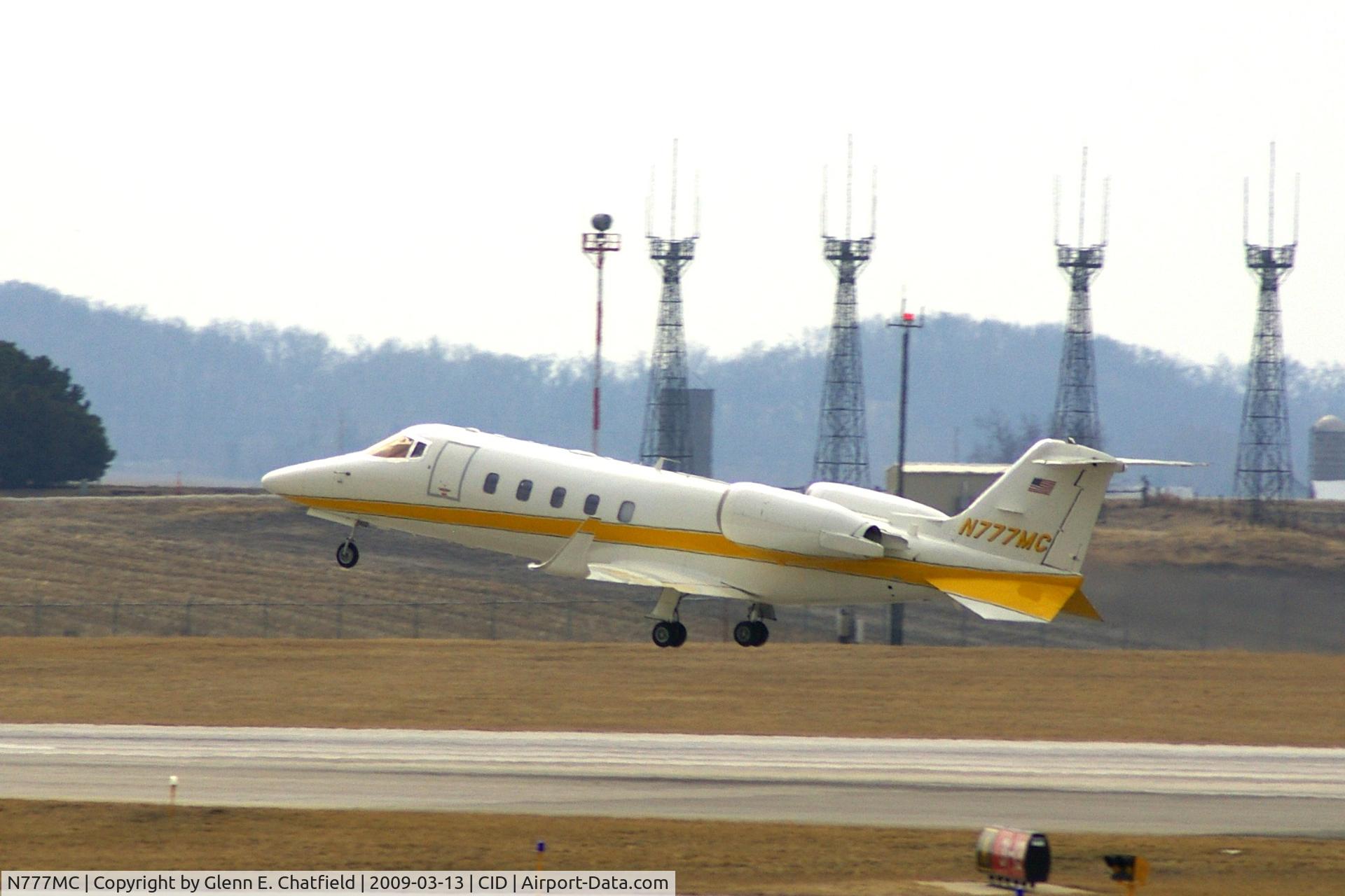 N777MC, 2000 Learjet Inc 60 C/N 180, Departing runway 13