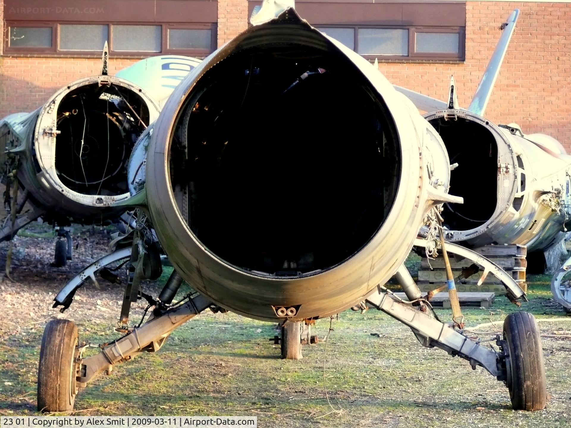 23 01, Lockheed F-104G Starfighter C/N 683-7184, Lockheed F-104G Starfighter 23+01 German Air Force part of the collection of Mr Piet Smets from Baarlo (PH) and stored in a small compound in Kessel (PH) together with two other unidentified German Starfighter wrecks