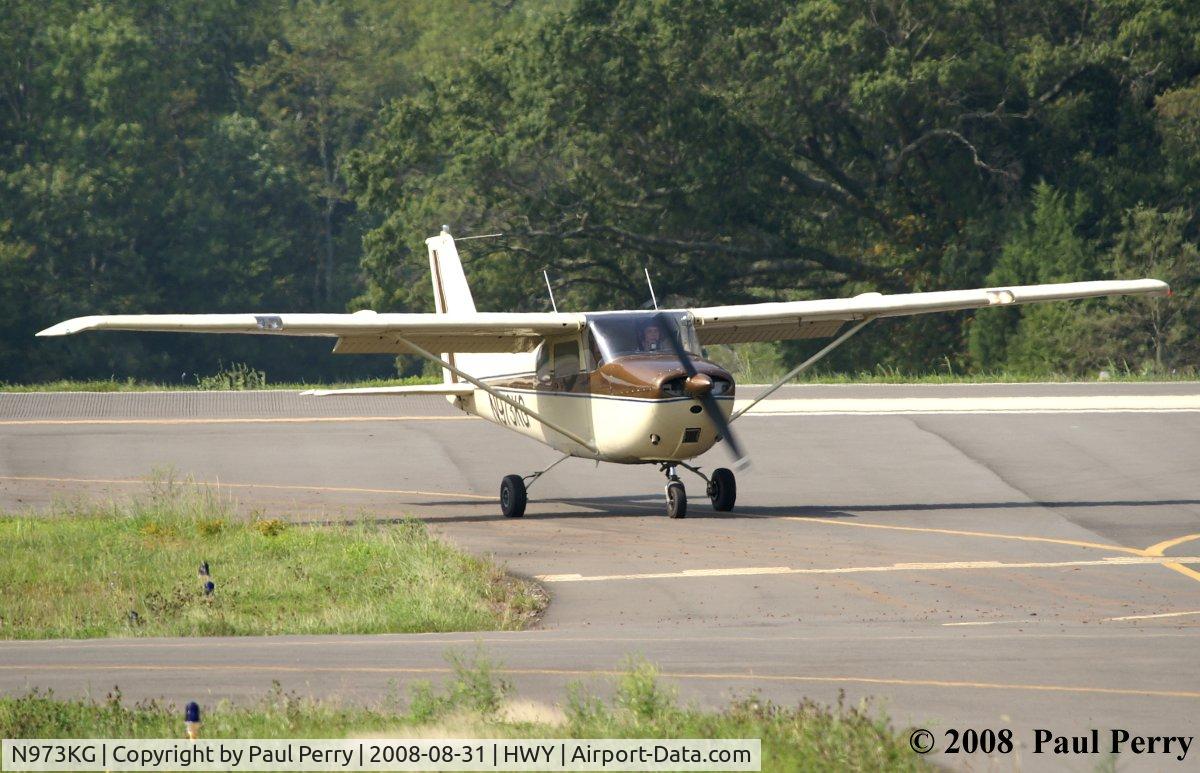 N973KG, 1961 Cessna 172C C/N 17248989, Coming off the active.