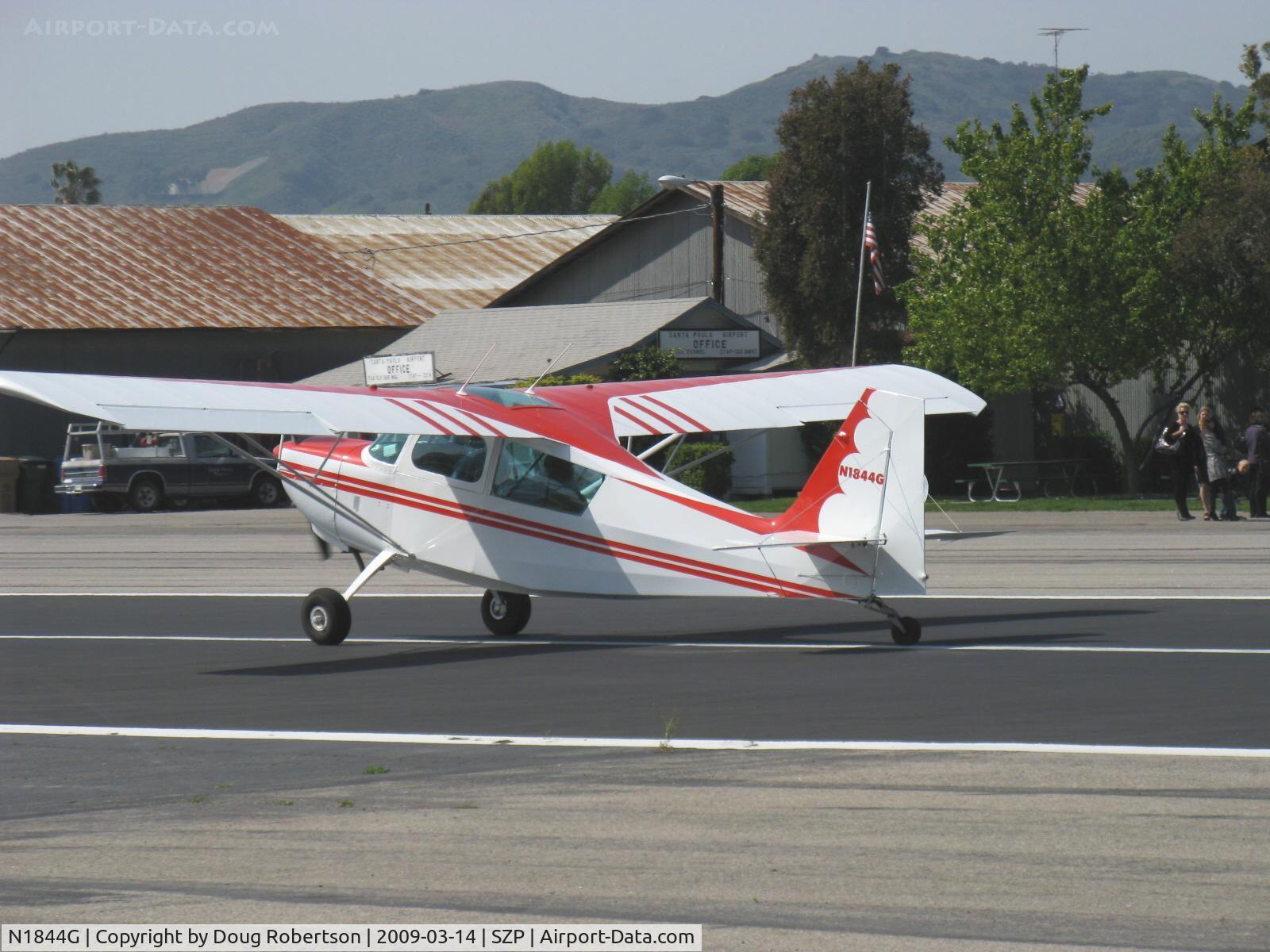N1844G, 1968 Champion 7KCAB C/N 84, 1968 Champion 7KCAB CITABRIA, Lycoming IO-320-B1E 150 Hp, landing roll rwy 22