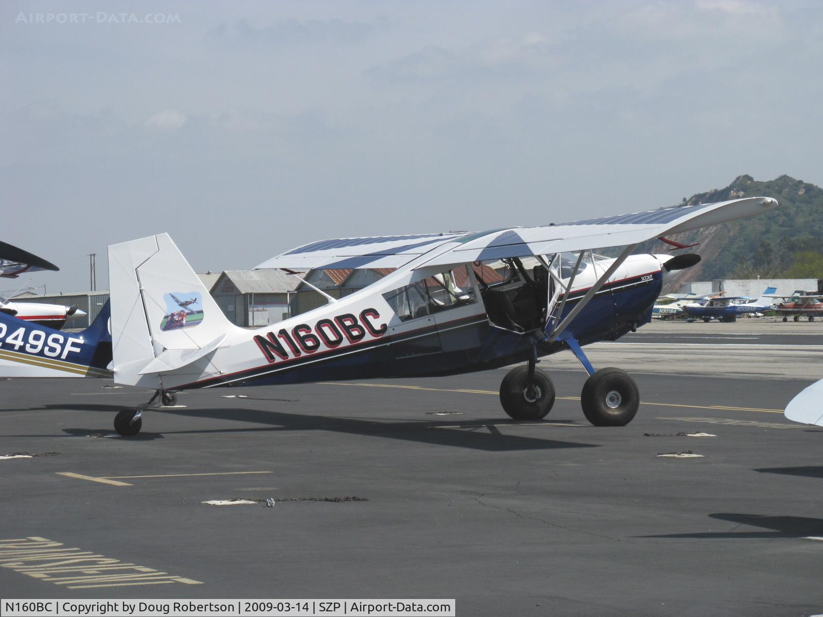 N160BC, 2004 American Champion 8GCBC Scout C/N 457-2004, 2004 American Champion 8GCBC SCOUT, Lycoming O&VO-360 180 Hp, spades, Micro vortex generators, tundra tires