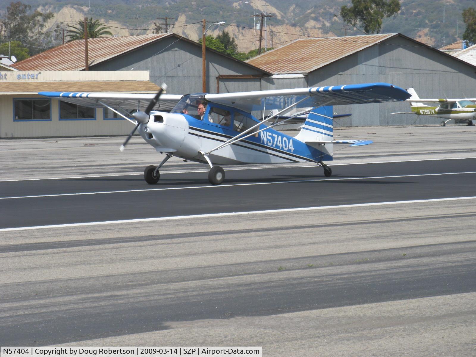 N57404, 1973 Bellanca 7ECA Citabria C/N 940-73, 1973 Bellanca 7ECA CITABRIA, Lycoming O-235 115 Hp, landing roll Rwy 22