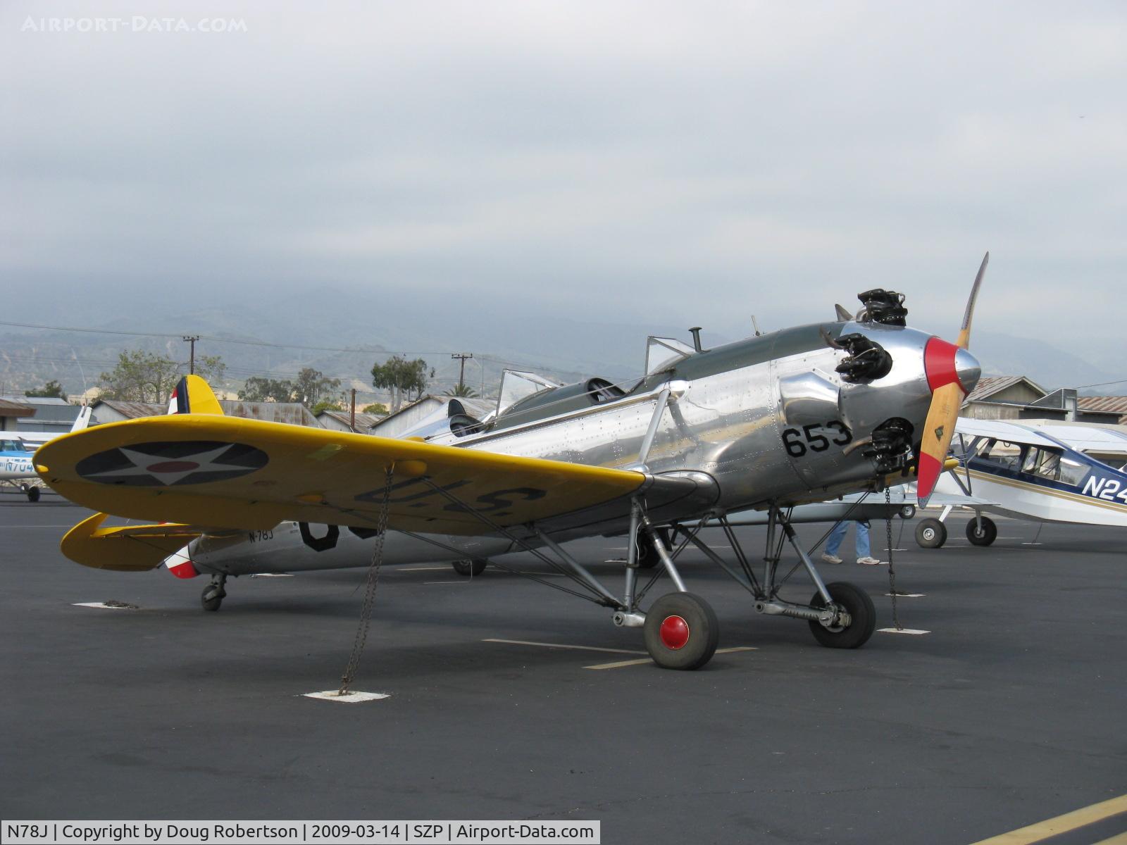N78J, 1942 Ryan Aeronautical ST3KR C/N 1682, 1942 Ryan Aeronautical ST-3KR, Kinner R-5 160 Hp radial