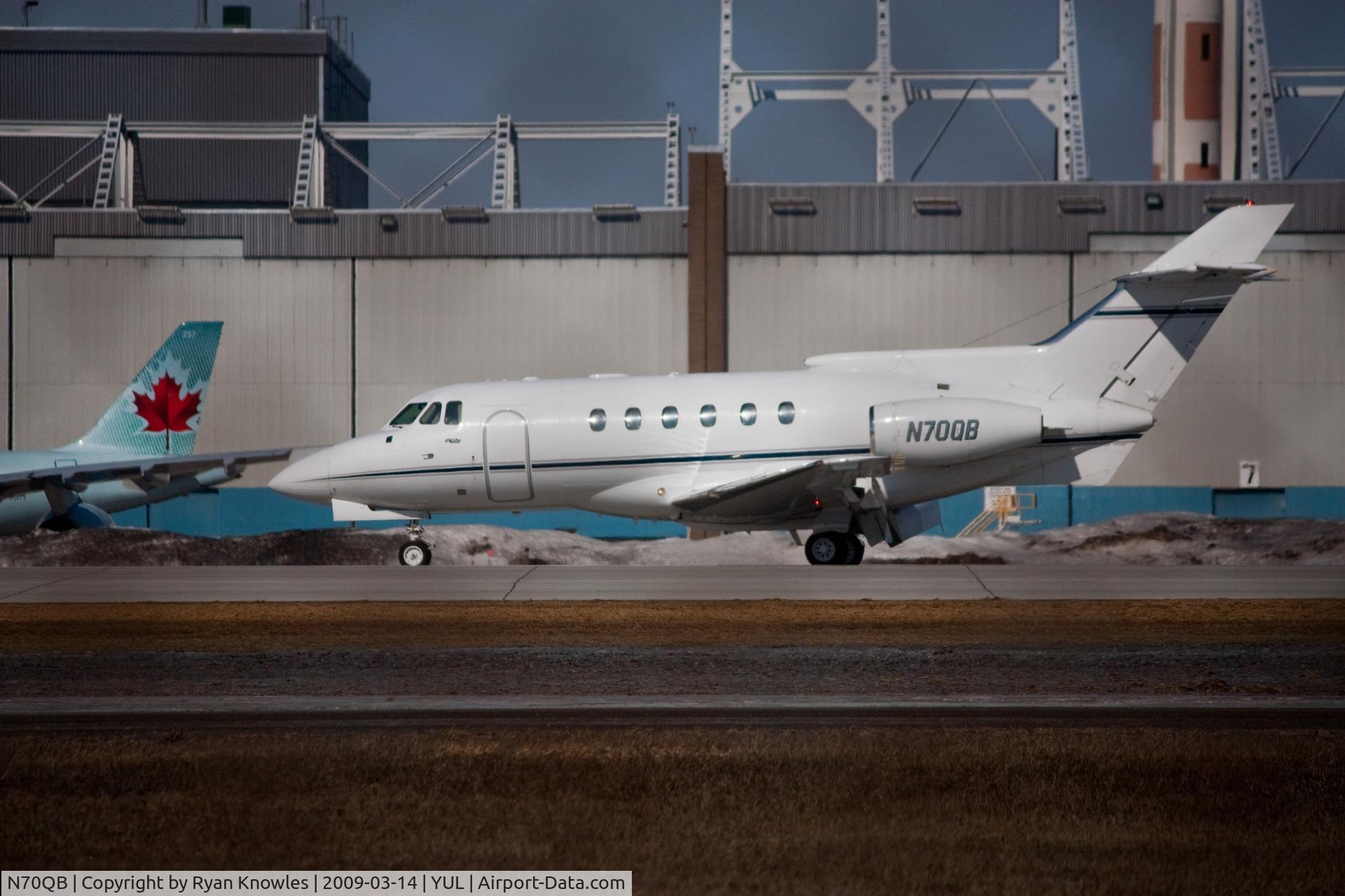 N70QB, 1981 British Aerospace HS.125-700A C/N NA0289, Taxiing at Trudeau Airport, Montreal, QC
