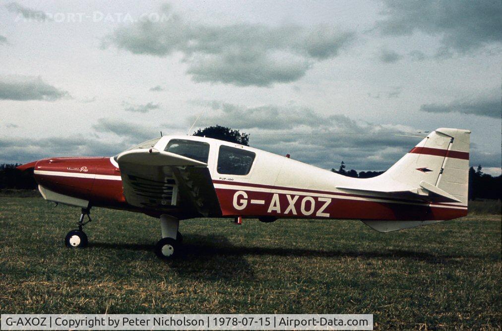 G-AXOZ, 1969 Beagle B-121 Pup Series 1 (Pup 100) C/N B121-115, Beagle Pup visitor to the 1978 Strathallan Open Day.