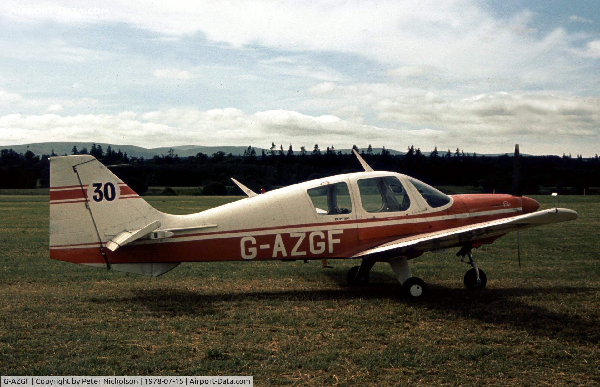 G-AZGF, 1969 Beagle B-121 Pup Series 2 (Pup 150) C/N B121-076, This Beagle Pup was a visitor to the 1978 Strathallan Open Day.