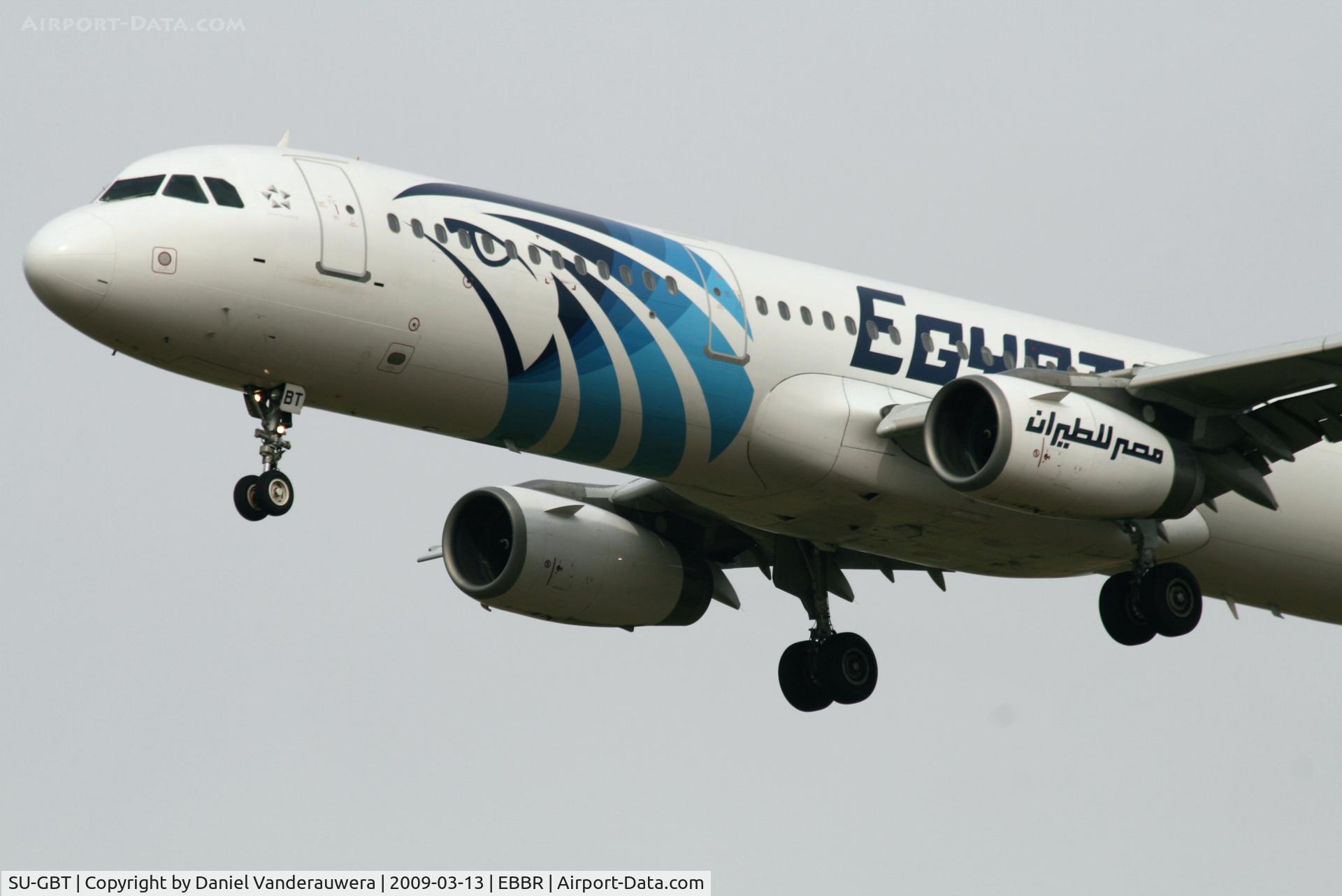 SU-GBT, 1999 Airbus A321-231 C/N 680, arrival of flight MS725 to rwy 25L