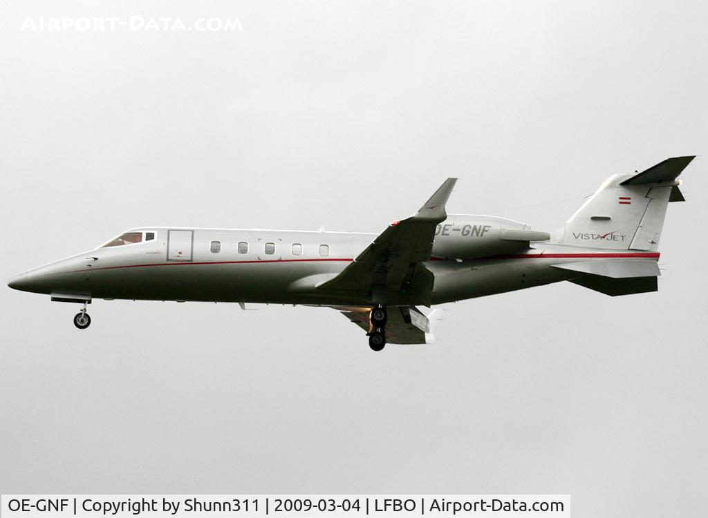 OE-GNF, 2006 Learjet 60 C/N 60-304, Landing rwy 32L