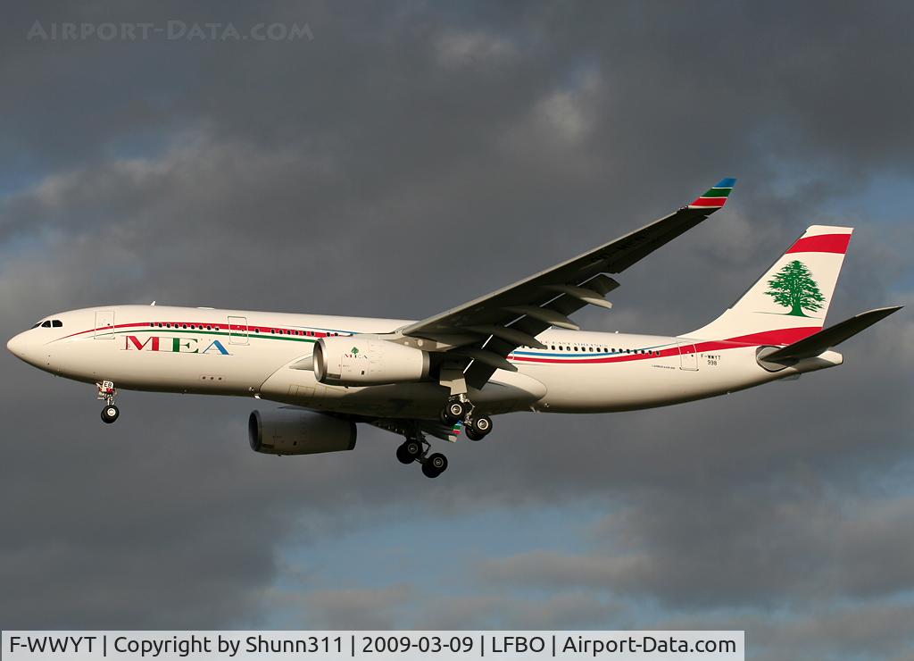 F-WWYT, 2009 Airbus A330-243 C/N 998, C/n 998 - To be OD-MEB