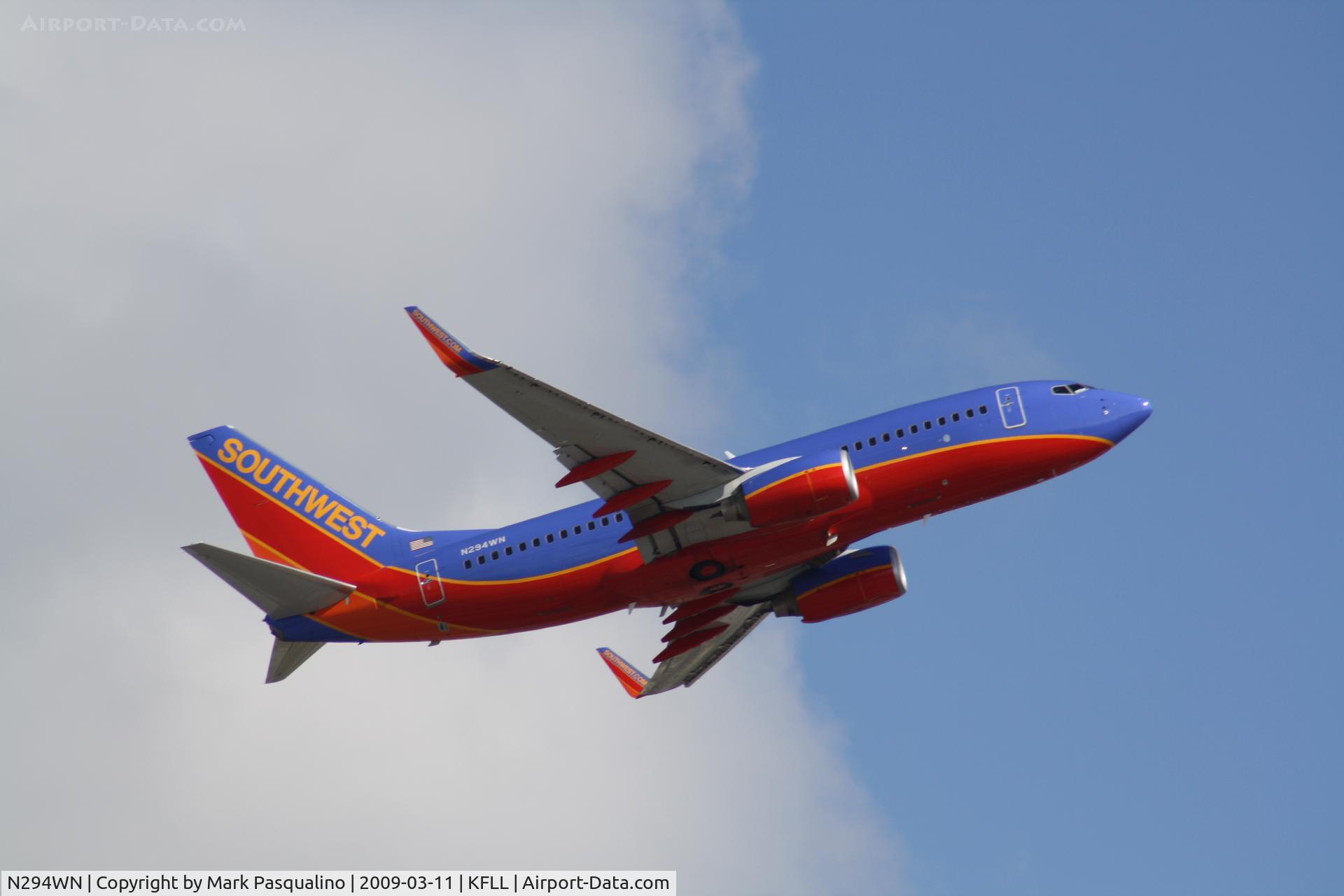 N294WN, 2007 Boeing 737-7H4 C/N 32540, Boeing 737-700