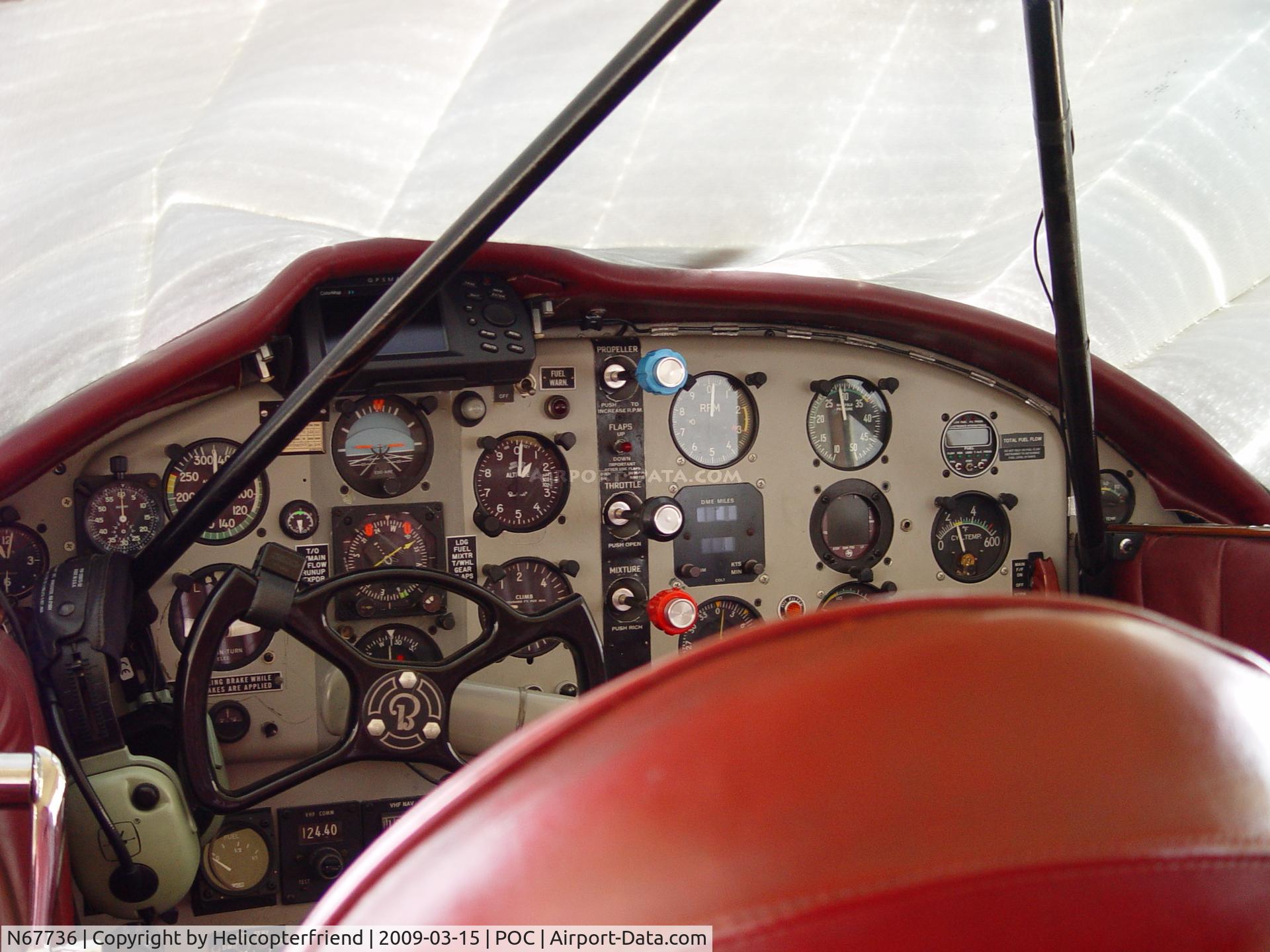 N67736, 1943 Beech D17S Staggerwing C/N 4848, Cockpit of Stagger Wing