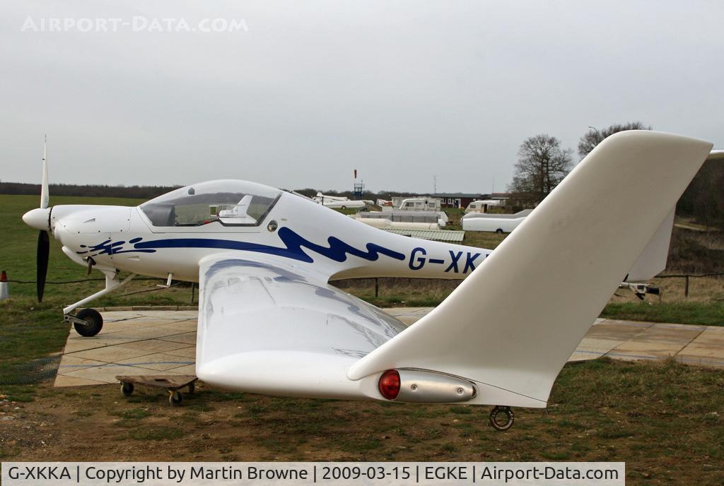 G-XKKA, 2000 Diamond HK-36TTC Super Dimona C/N 36677, Parked outside her hangar at Challock