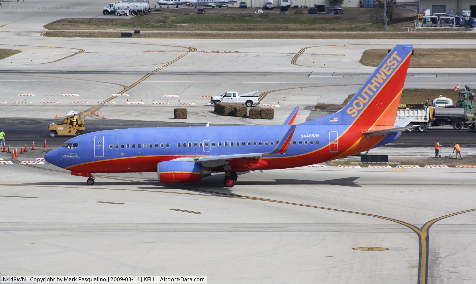N448WN, 2003 Boeing 737-7H4 C/N 33721, Boeing 737-700