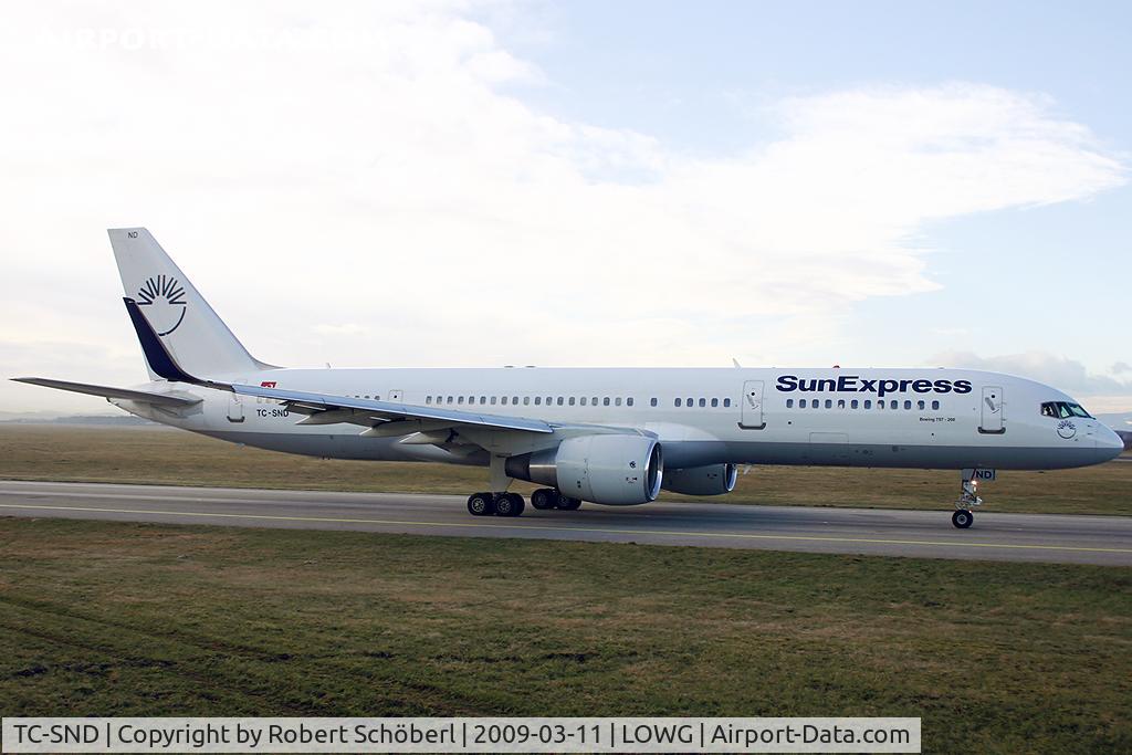 TC-SND, 1993 Boeing 757-2Q8 C/N 26268, Flight to LTAI/AYT