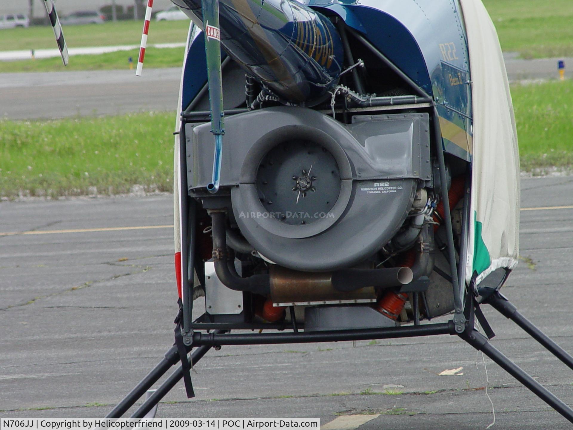 N706JJ, 2008 Robinson R22 C/N 4306, Resting with bubble covered
