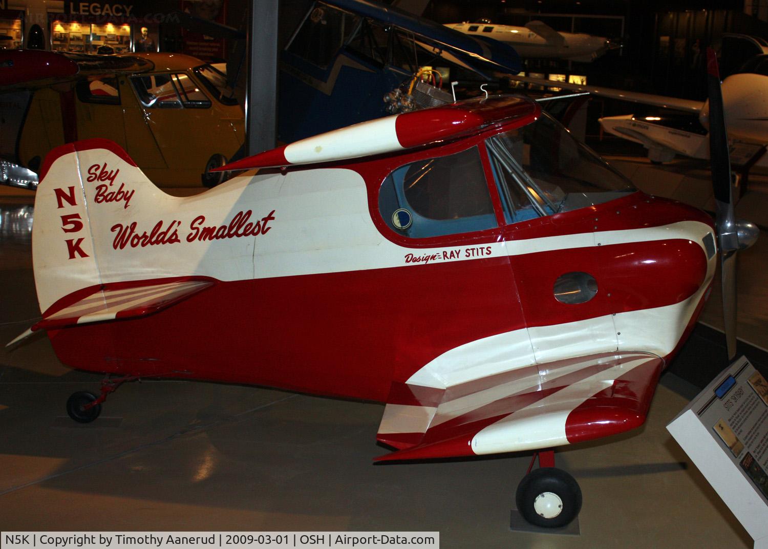 N5K, 1952 Stits SA-2 Sky Baby C/N 1, EAA AirVenture Museum