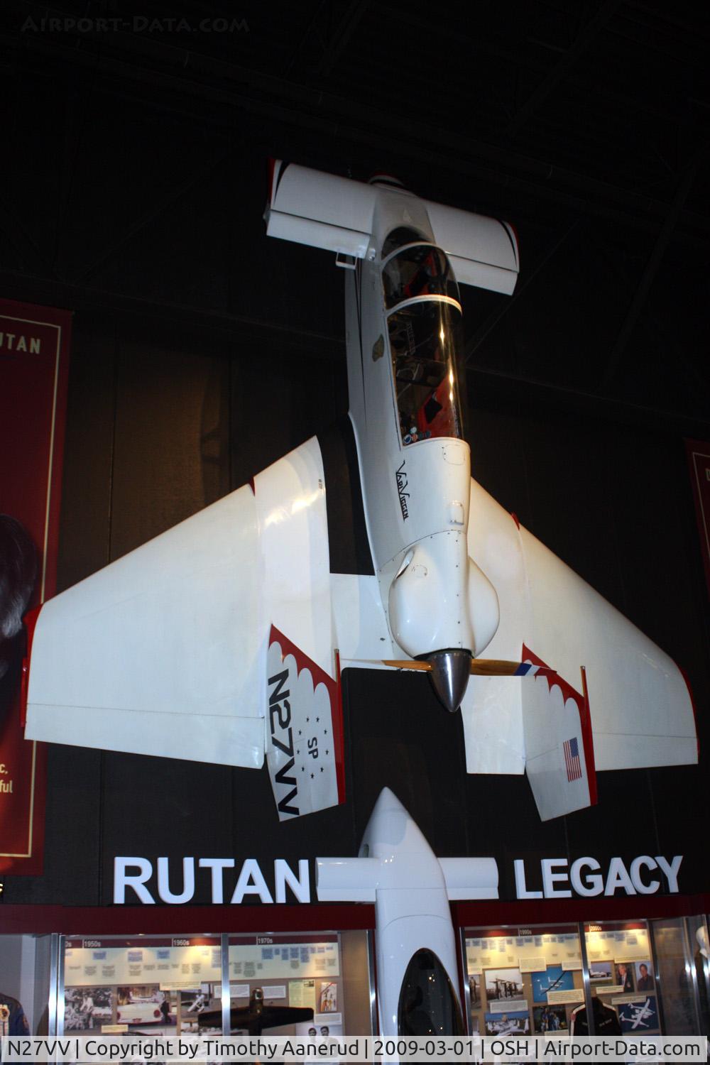 N27VV, 1972 Rutan VariViggen 50-160 C/N 001, EAA AirVenture Museum, The original prototype VariViggen