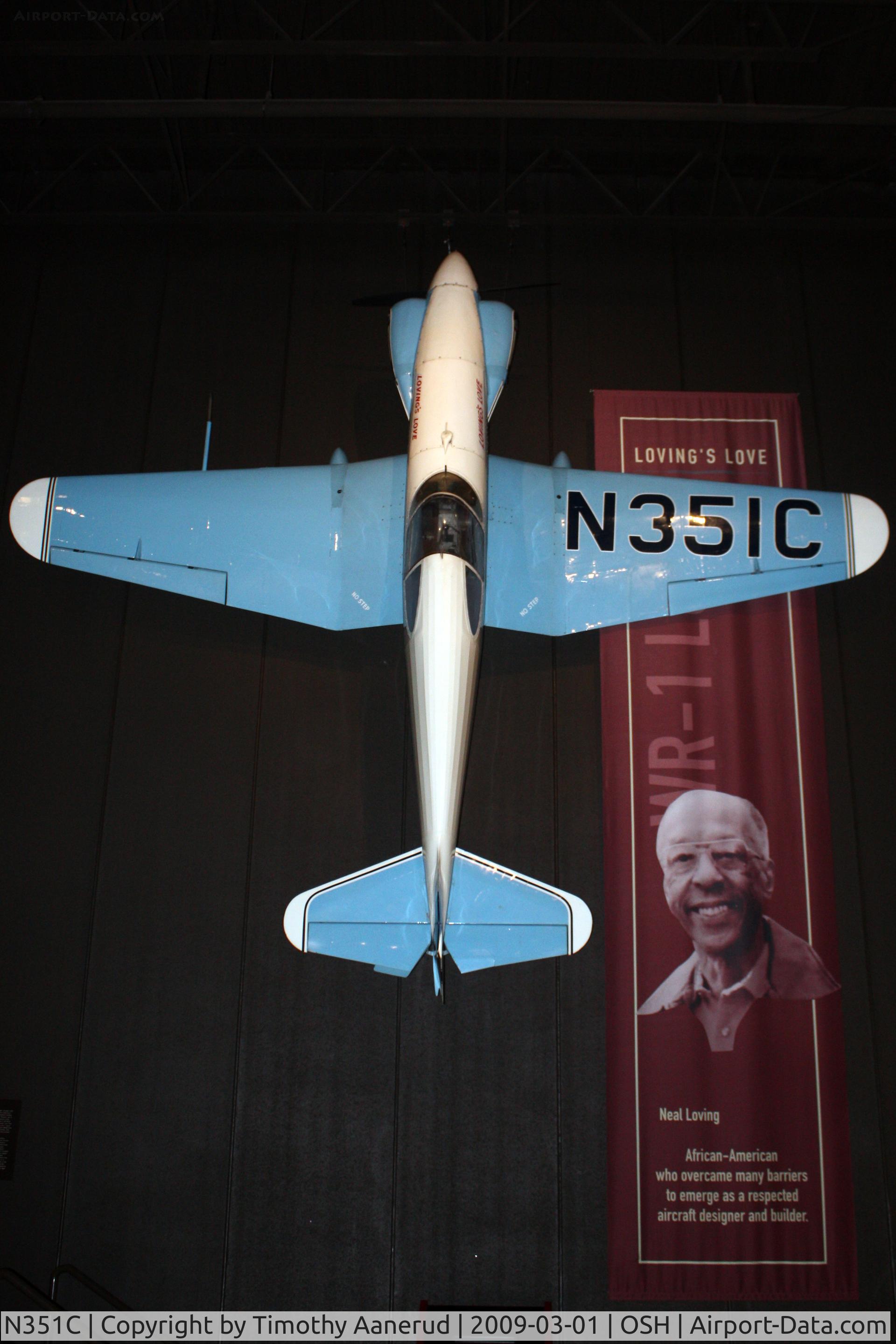 N351C, 1950 Loving Neal V WR-1 Love C/N 1, EAA AirVenture Museum