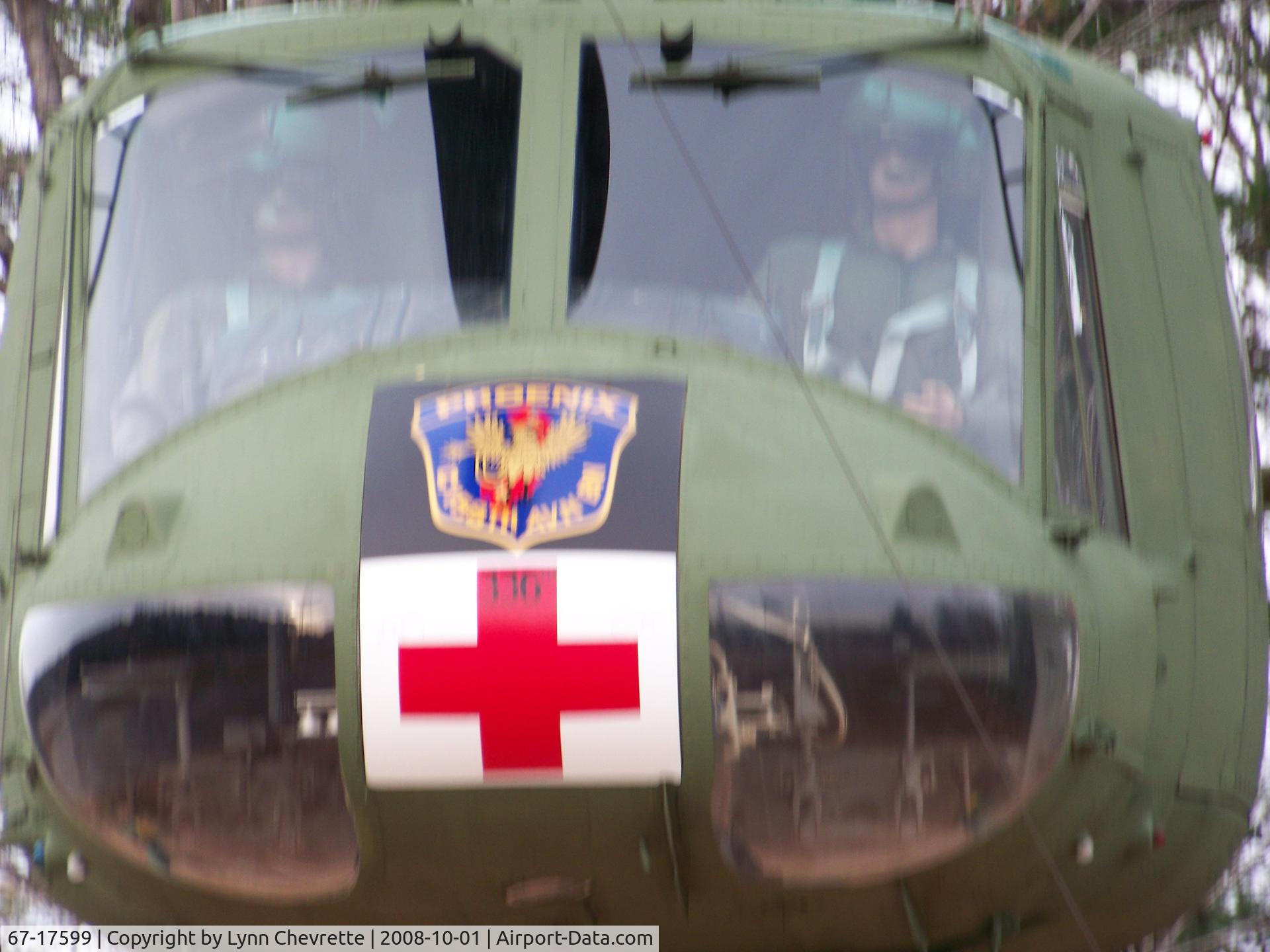67-17599, 1967 Bell UH-1H Iroquois C/N 9797, UH-1V Helicopter on display in Negaunee, Michigan