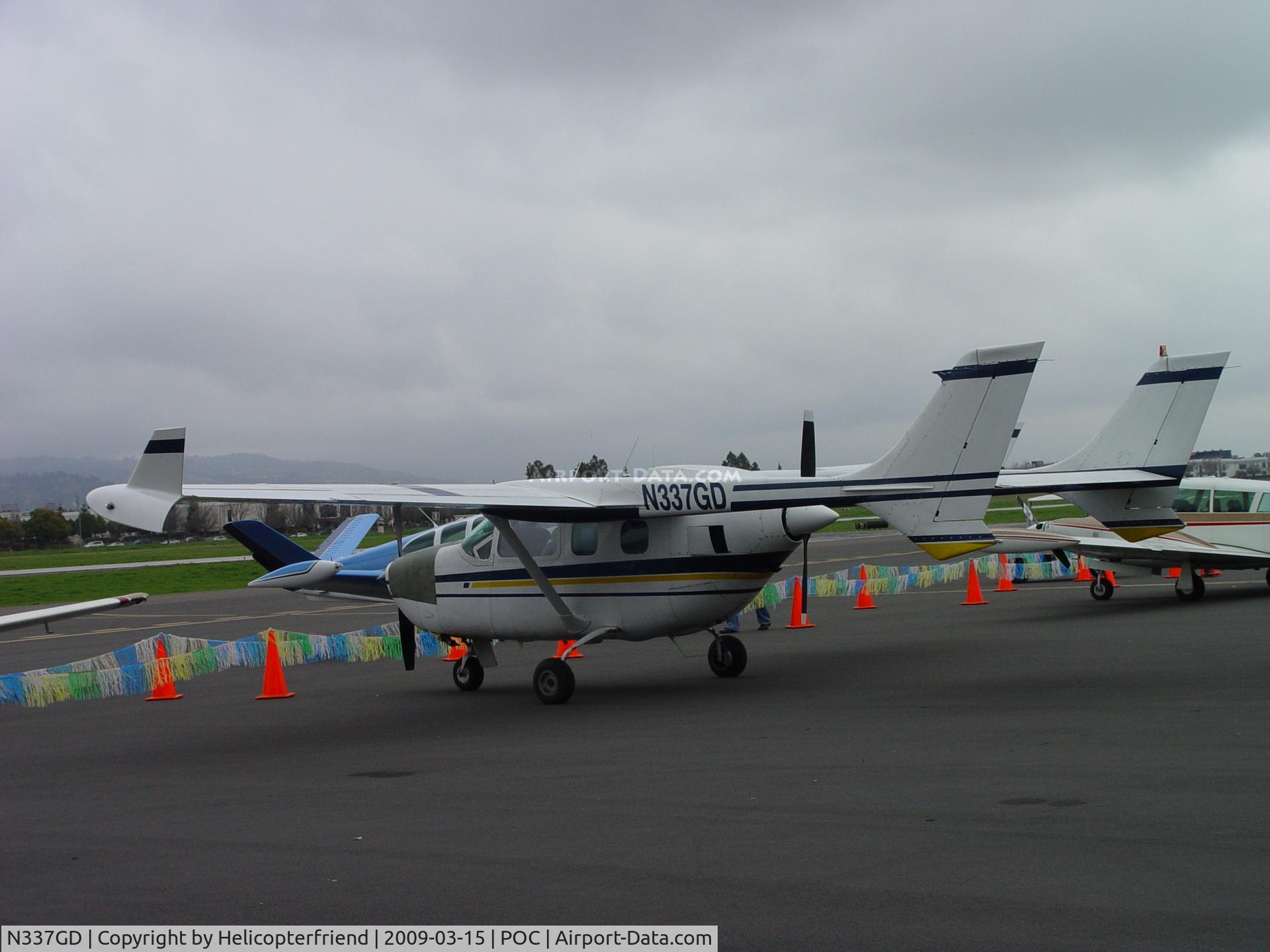 N337GD, 1979 Cessna 337G Super Skymaster C/N 33701921, Parked for display at Brackett