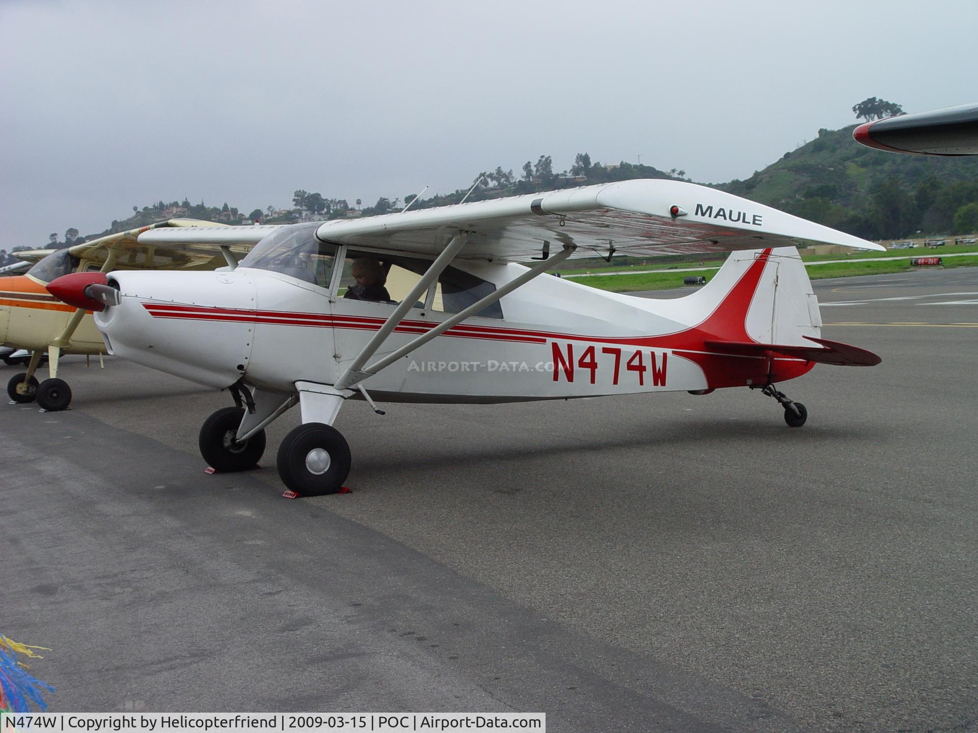 N474W, 1969 Maule M-4-220C Strata Rocket C/N 2027C, Parked for display