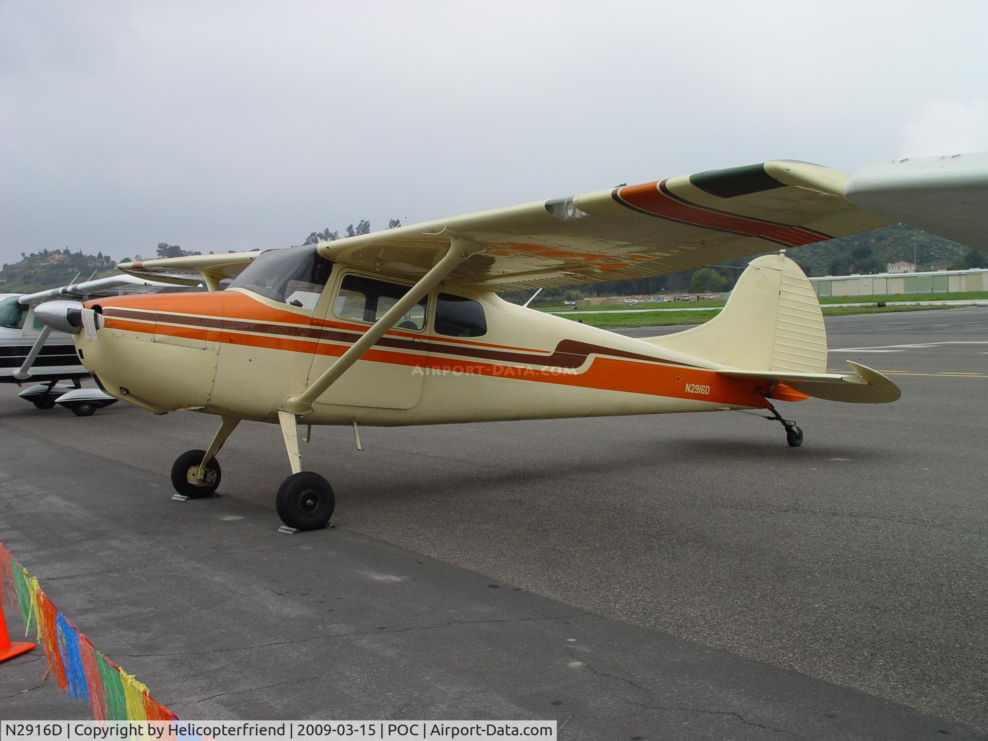 N2916D, 1955 Cessna 170B C/N 26859, Parked for display at Brackett