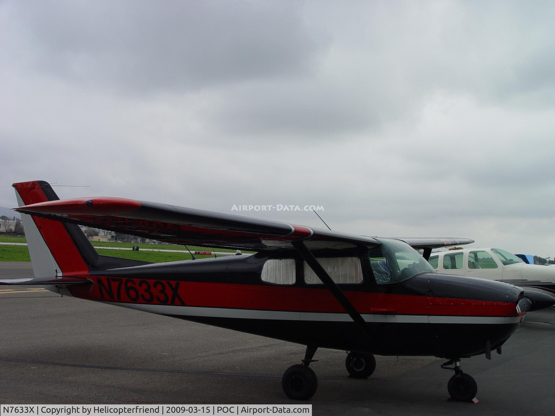 N7633X, 1960 Cessna 172B C/N 17248133, Parked at display area with shades on