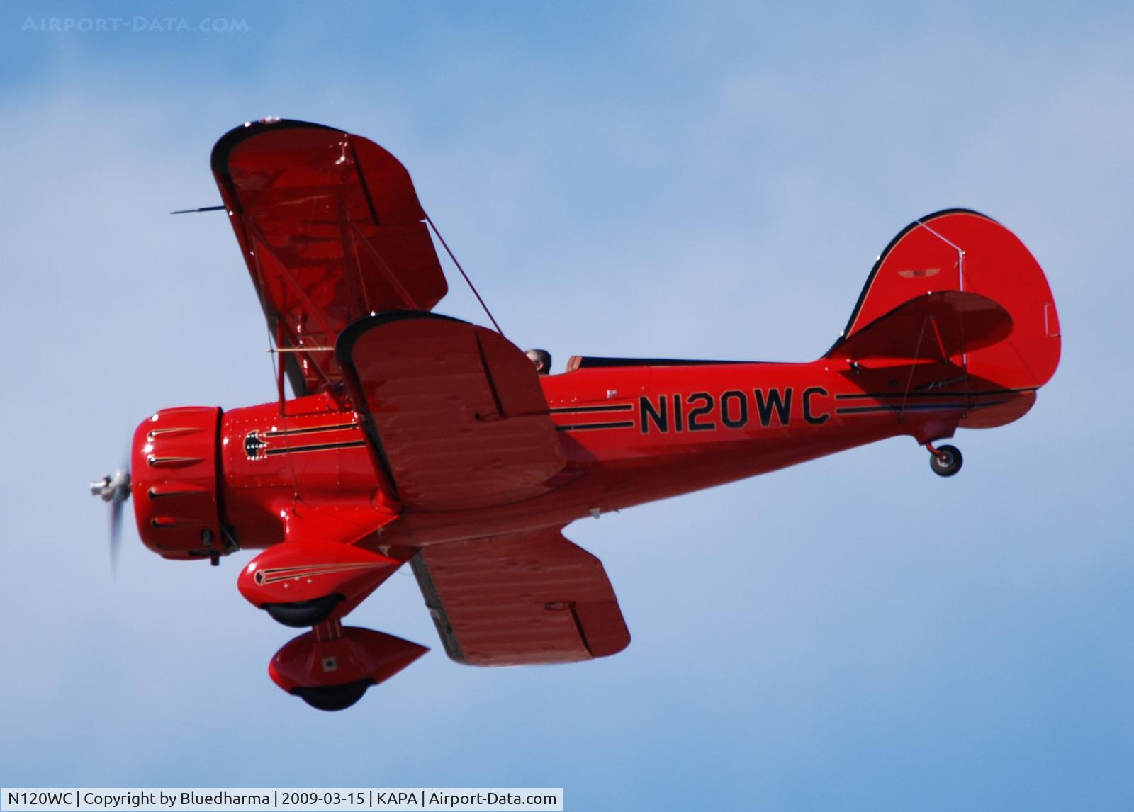 N120WC, Waco YMF-F5C C/N F5C120, Waco doing Touch and Go on 17R.