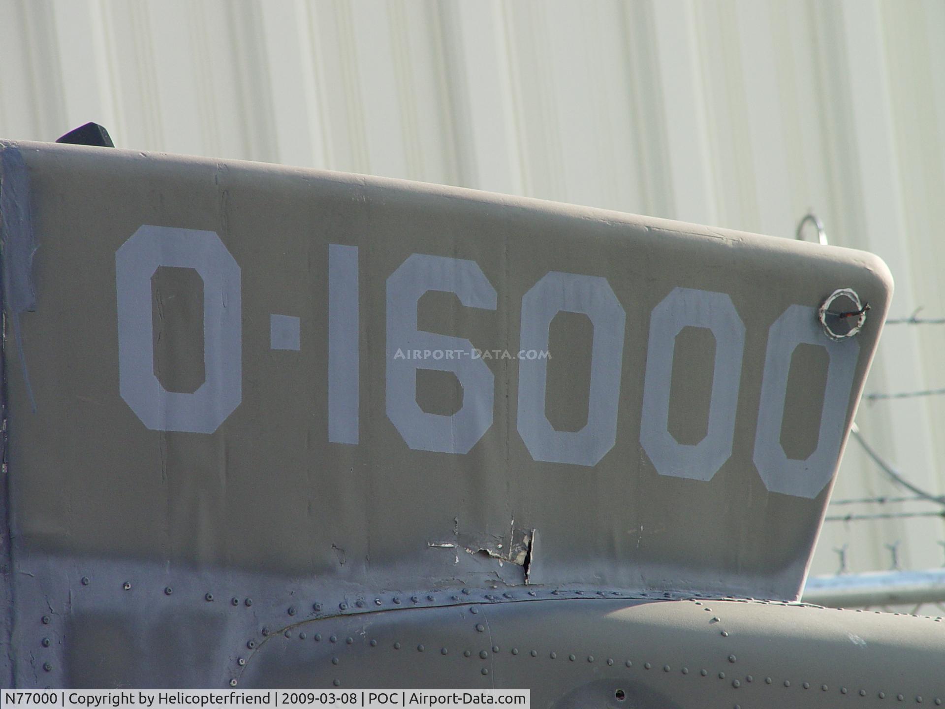 N77000, 1967 Hughes OH-6A Cayuse C/N 0385, Military serial number