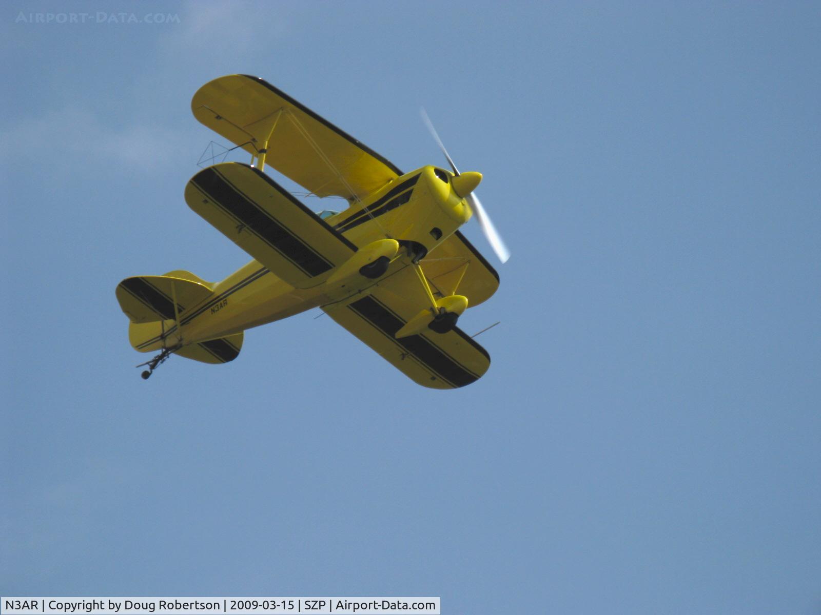 N3AR, 1974 Pitts S-1S Special C/N 10, 1974 Russell PITTS SPECIAL S-1S fully aerobatic, Lycoming O&VO-360 180 Hp, takeoff climb Rwy 22