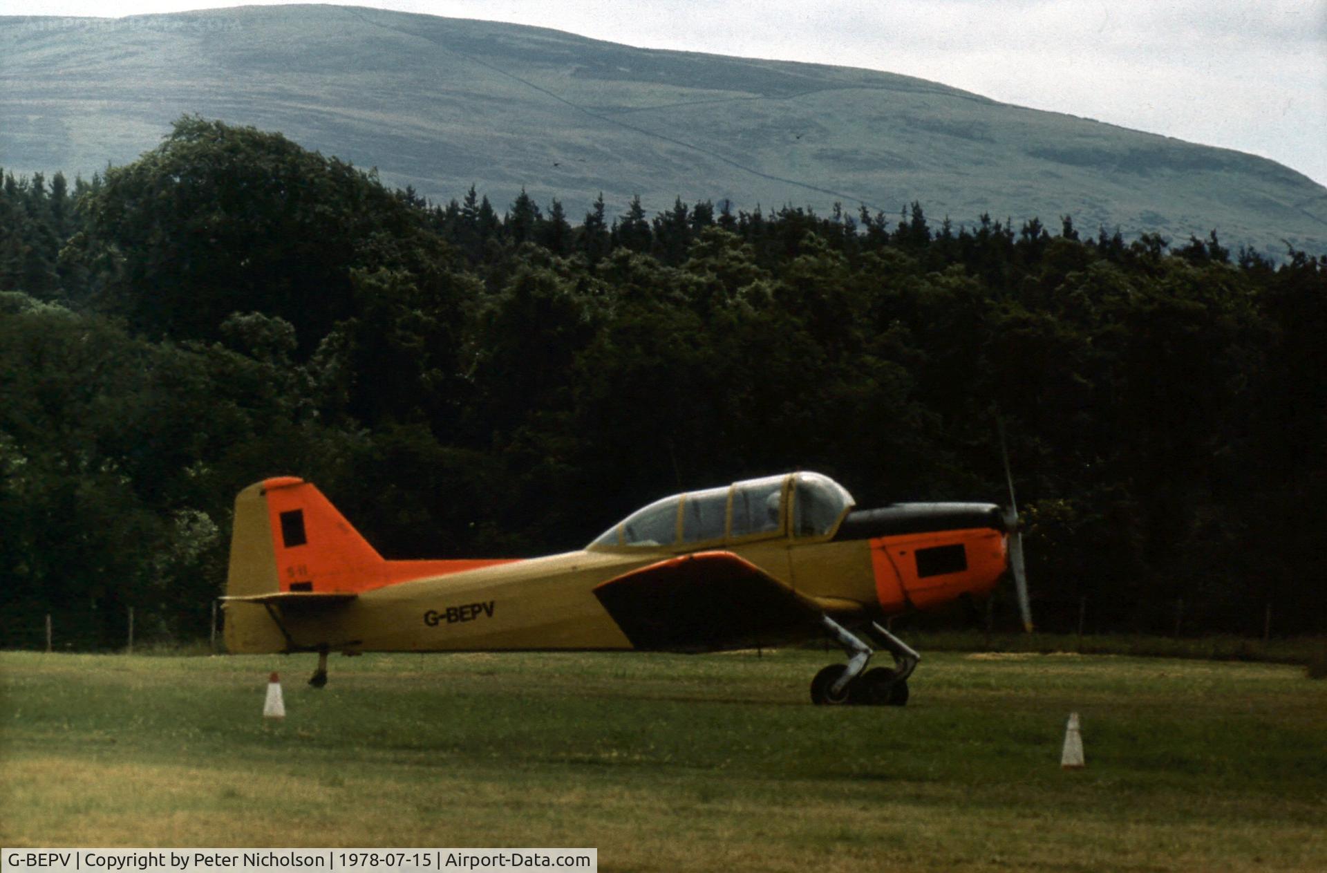 G-BEPV, 1950 Fokker S.11-1 Instructor C/N 6274, The Strathallan Collection's Instructor was active at the 1978 Strathallan Open Day.