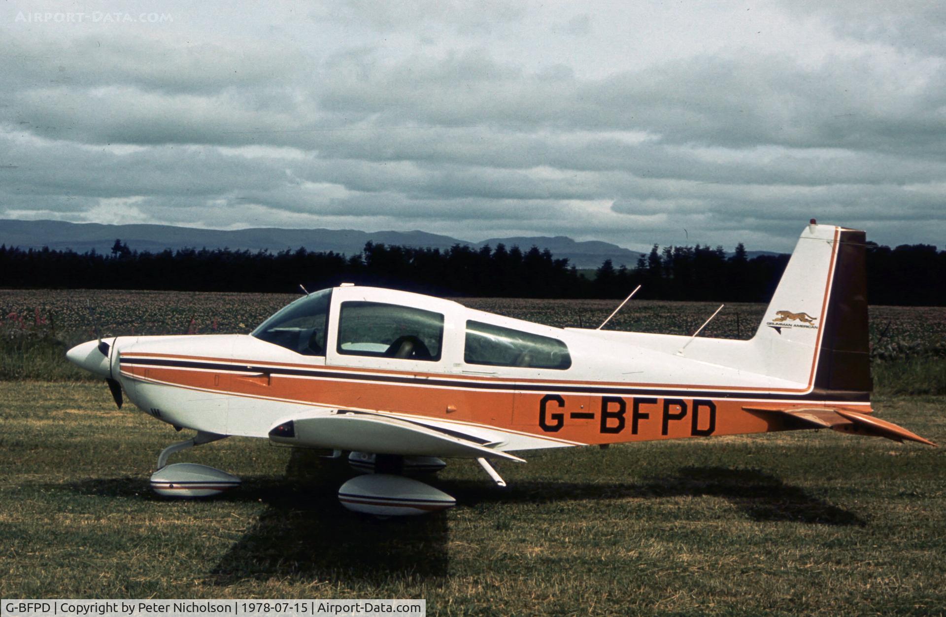 G-BFPD, 1978 Grumman American AA-5A Cheetah C/N AA5A-0576, Another Grumman Cheetah at the 1978 Strathallan Open Day.