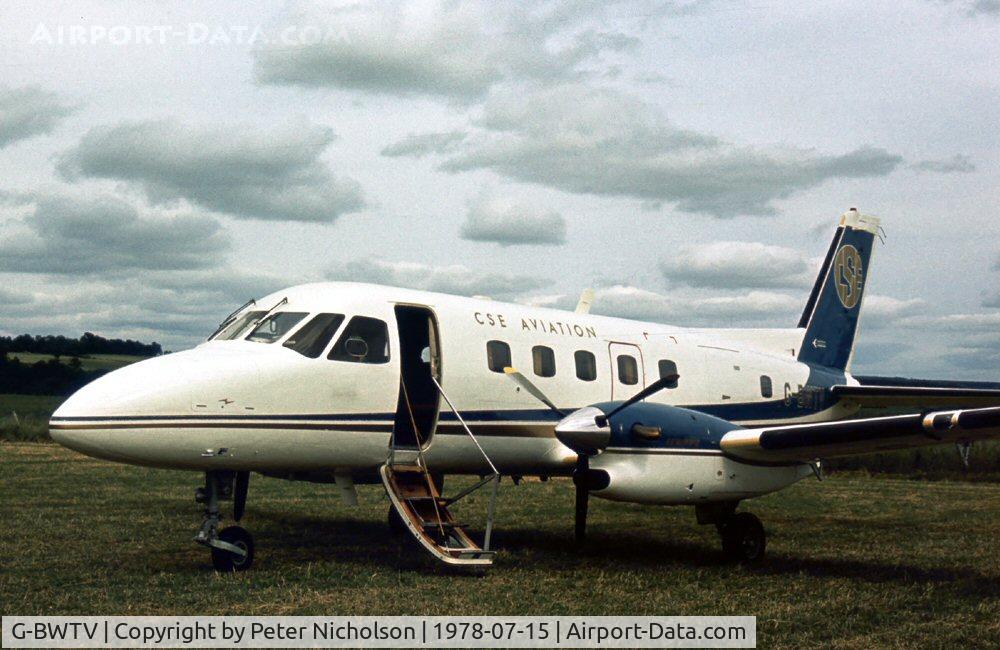 G-BWTV, 1977 Embraer EMB-110P2 Bandeirante C/N 110153, This Bandeirante of CSE Aviation was on display at the 1978 Strathallan Open Day.