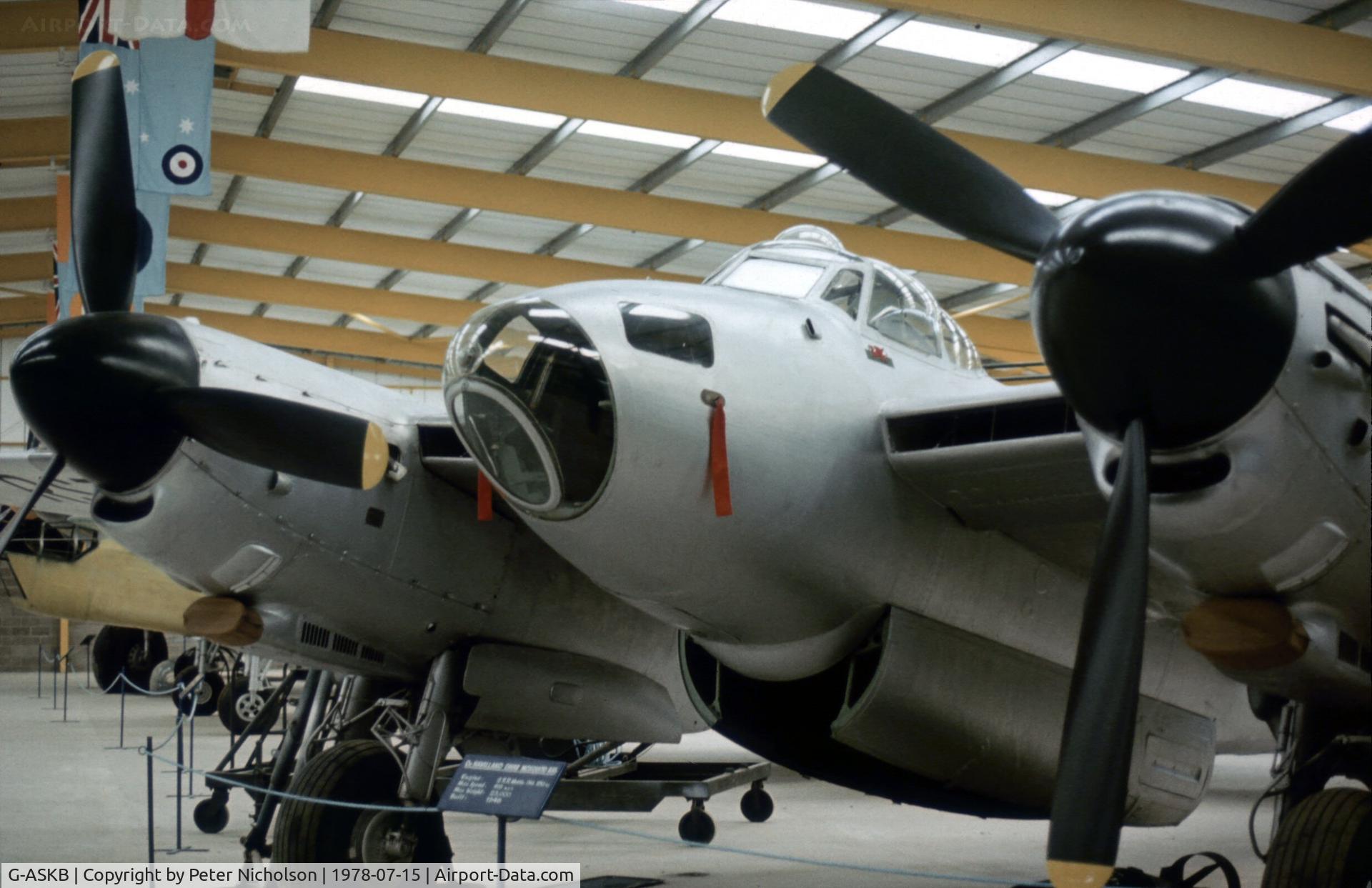 G-ASKB, 1946 De Havilland DH-98 Mosquito TT.35 C/N RS-712, Part of the Strathallan Collection in 1978 as RS 712.