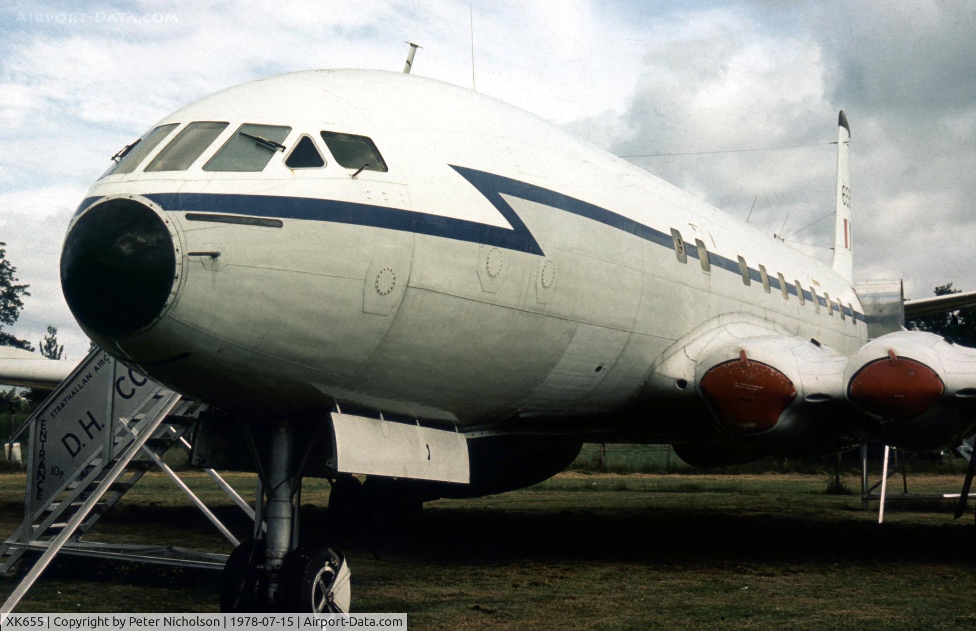 XK655, De Havilland DH.106 Comet C.2R C/N 6023, The Strathallan Collection's Comet C.2R was open for display at the 1978 Open Day.