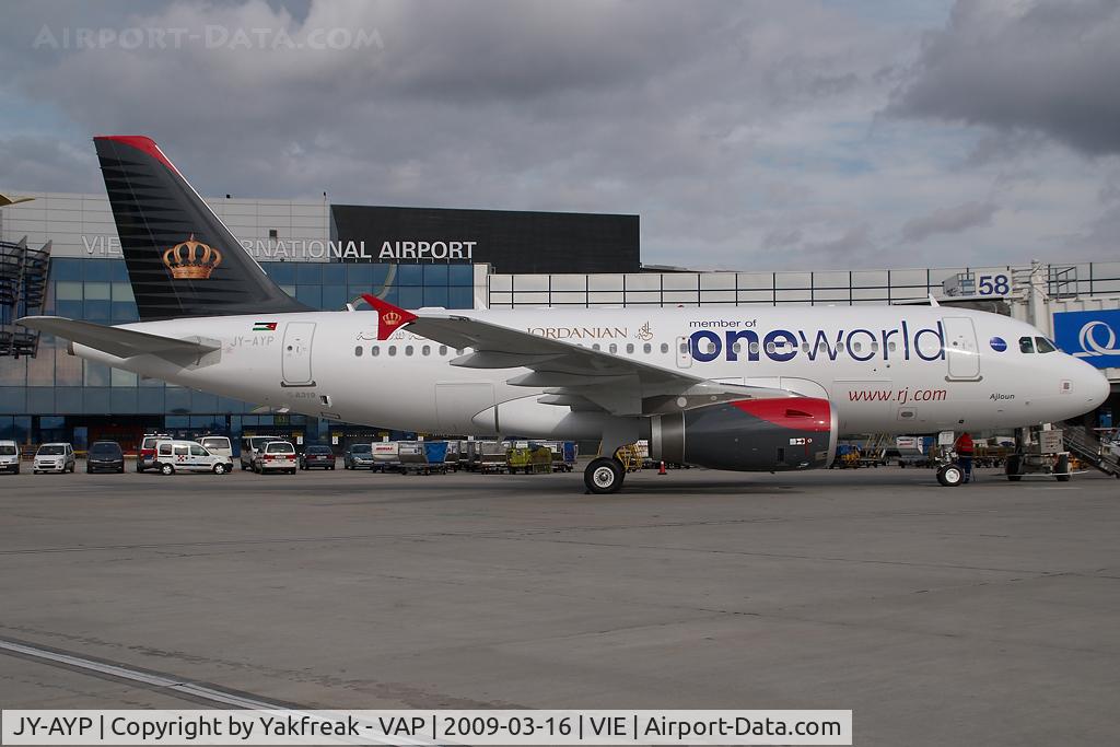 JY-AYP, 2009 Airbus A319-132 C/N 3832, Royal Jordanian Airbus 319