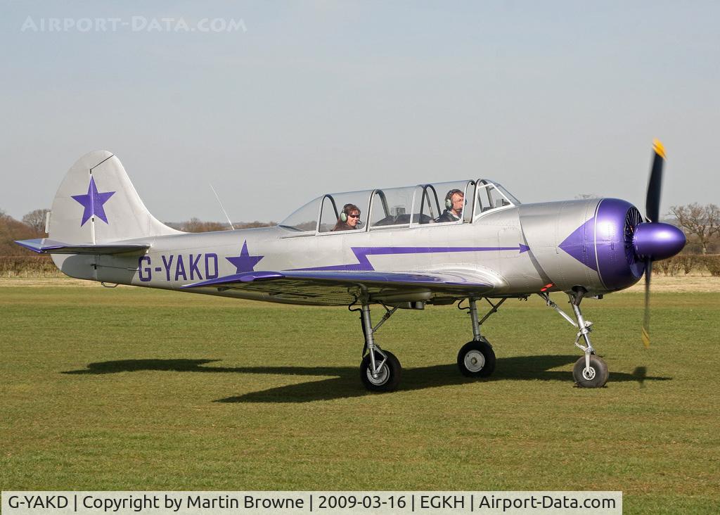G-YAKD, 1984 Yakovlev Yak-52 C/N 845002, Visitor
