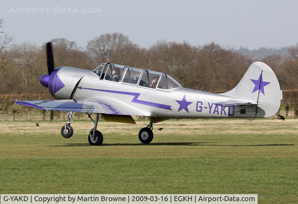 G-YAKD, 1984 Yakovlev Yak-52 C/N 845002, Visitor