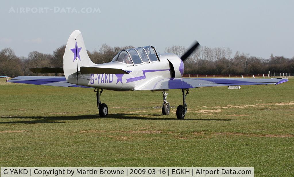 G-YAKD, 1984 Yakovlev Yak-52 C/N 845002, Visitor