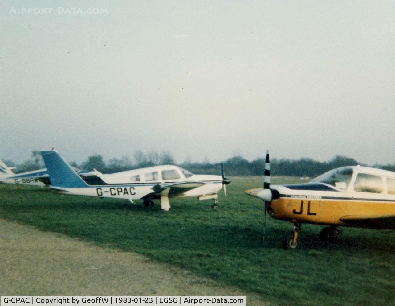 G-CPAC, 1976 Piper PA-28R-200-2 Cherokee Arrow II C/N 28R-7635284, Piper PA-28R Arrow G-CPAC at Stapleford 23.1.83